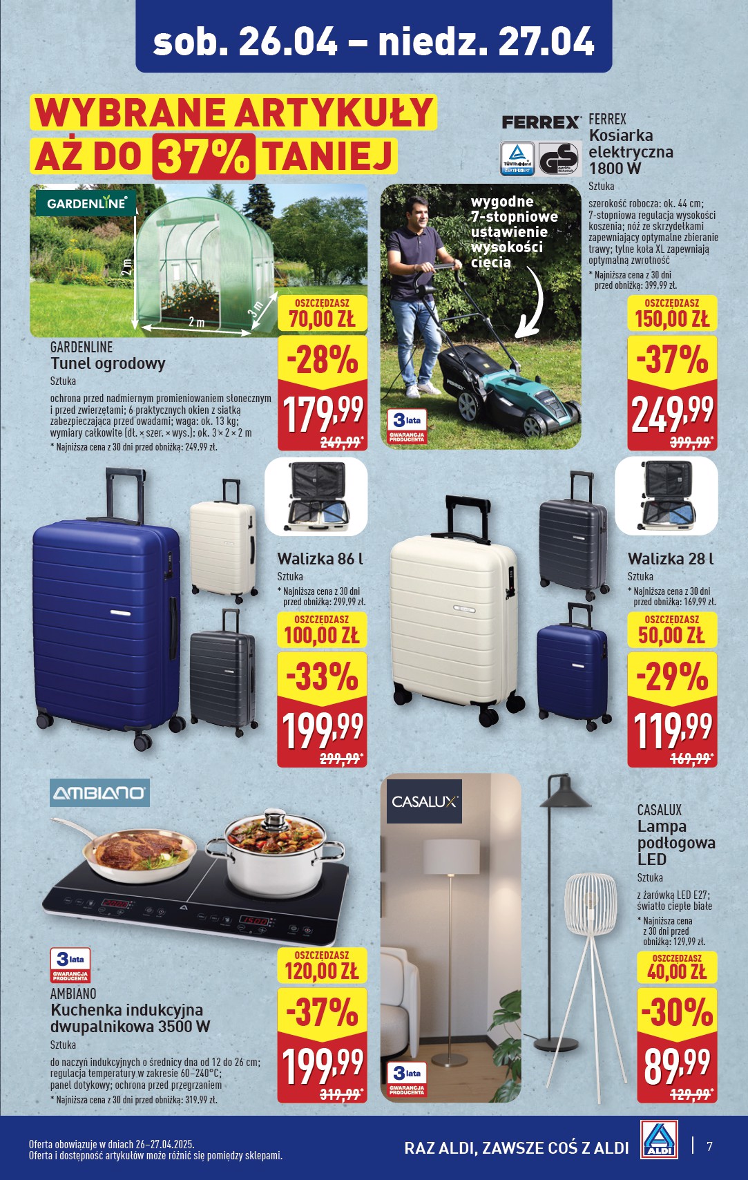 aldi - ALDI - Artykuły przemysłowe i tekstylia gazetka ważna od 23.04. - 26.04. - page: 7