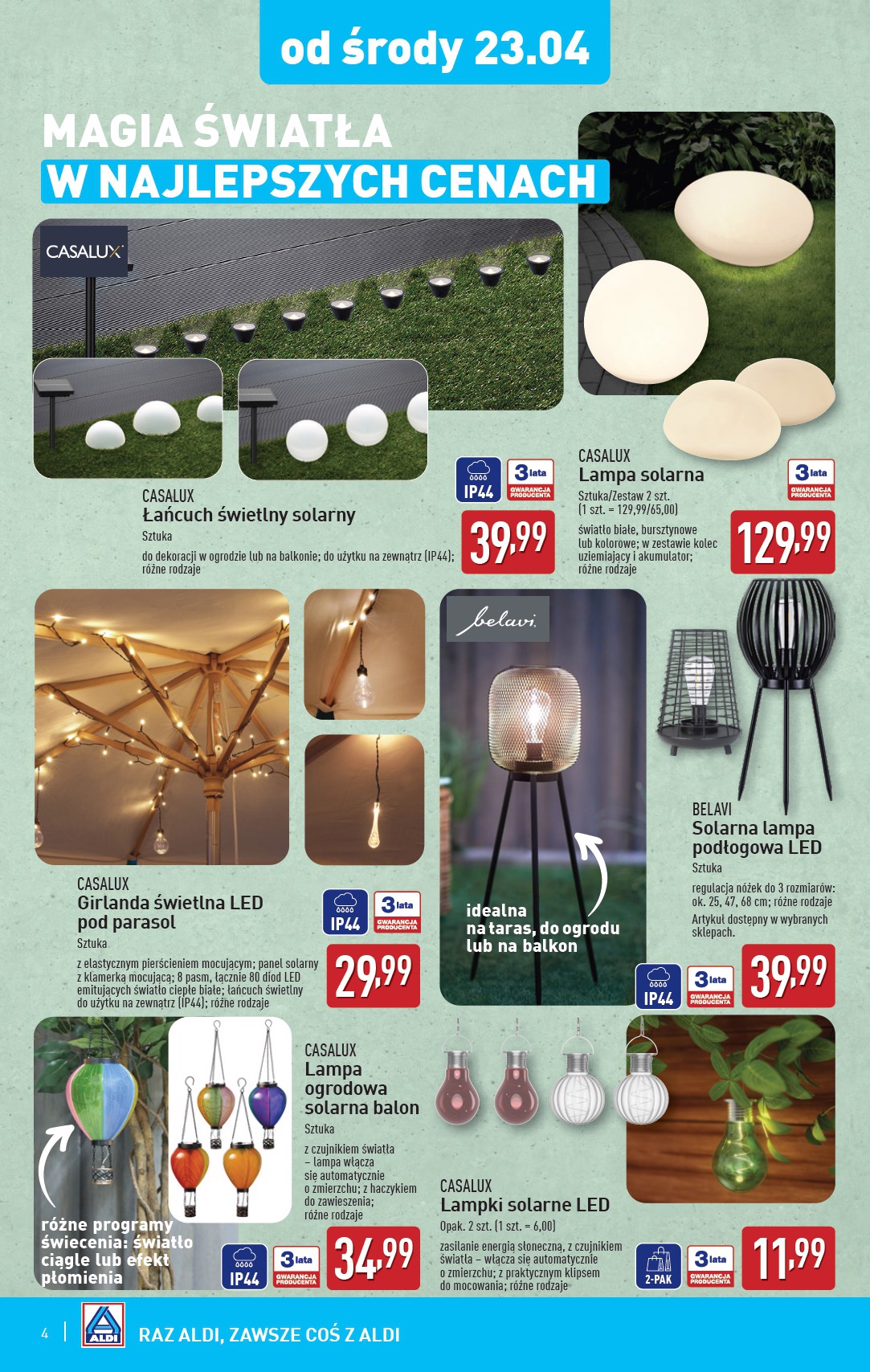 aldi - ALDI - Artykuły przemysłowe i tekstylia gazetka ważna od 23.04. - 26.04. - page: 4