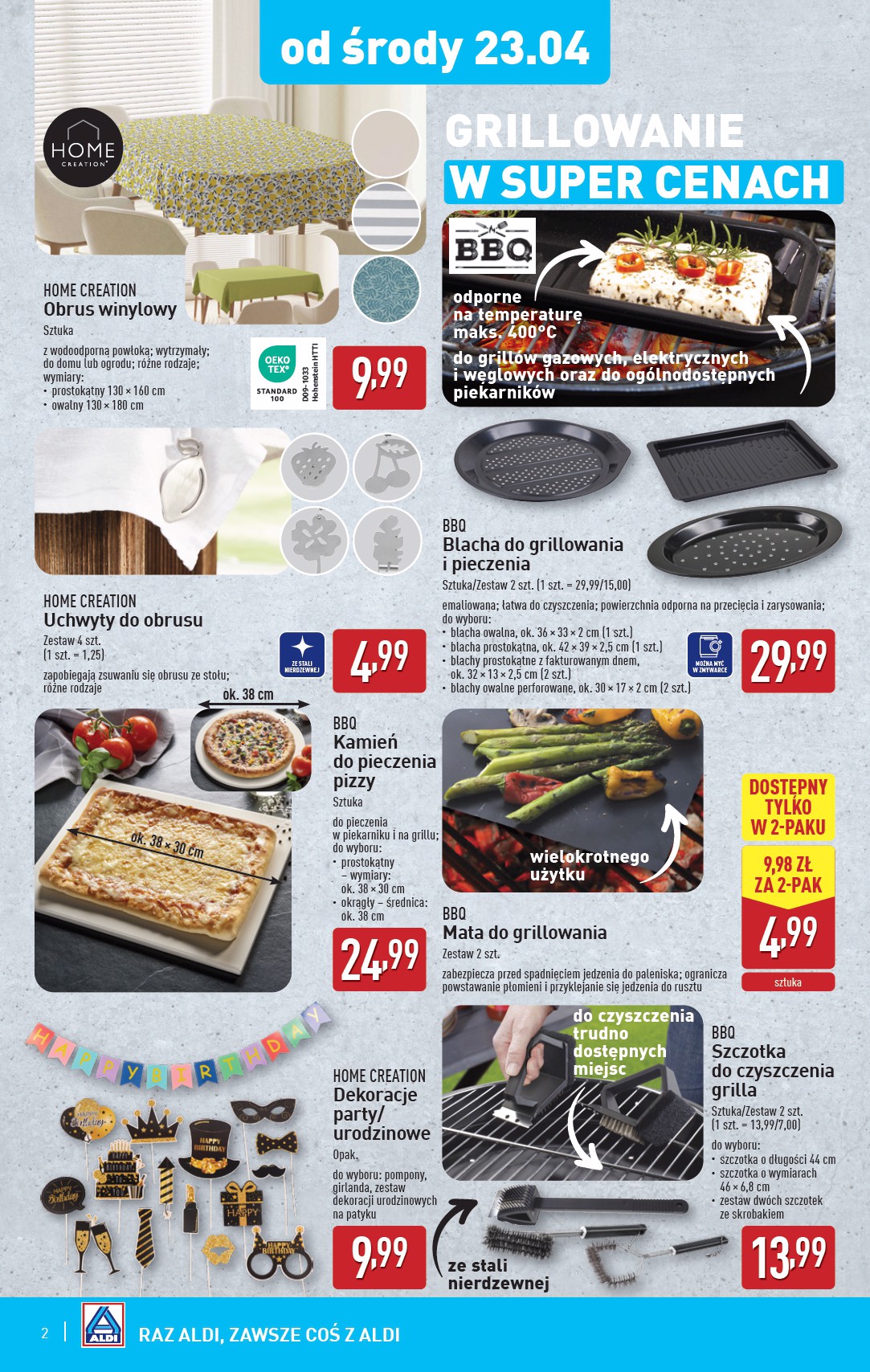 aldi - ALDI - Artykuły przemysłowe i tekstylia gazetka ważna od 23.04. - 26.04. - page: 2