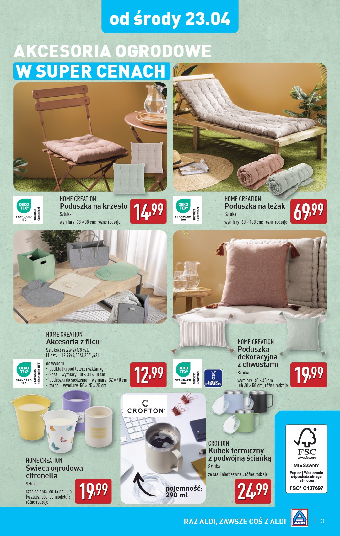 aldi - ALDI - Artykuły przemysłowe i tekstylia gazetka ważna od 23.04. - 26.04. - page: 3