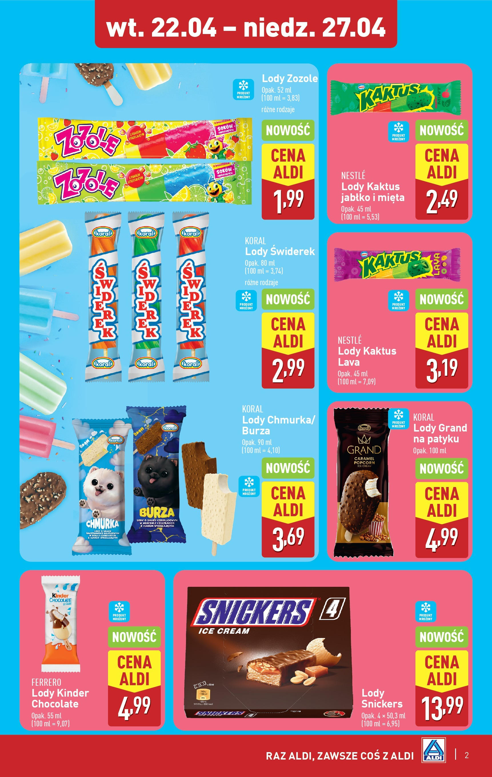 aldi - ALDI - Lody gazetka ważna od 22.04. - 27.04. - page: 2