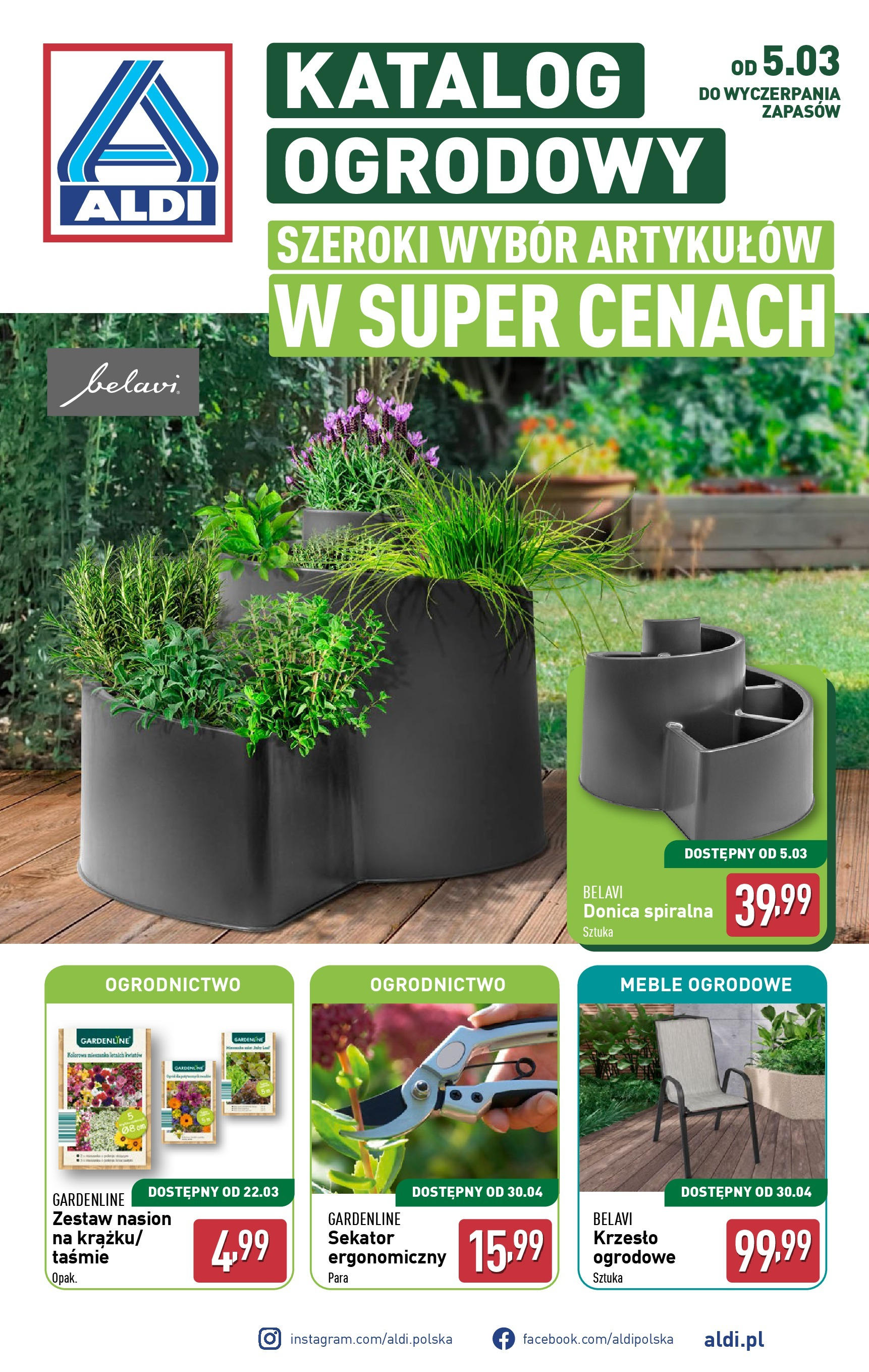 aldi - ALDI - Katalog ogrodowy gazetka ważna od 05.03. - 30.04.
