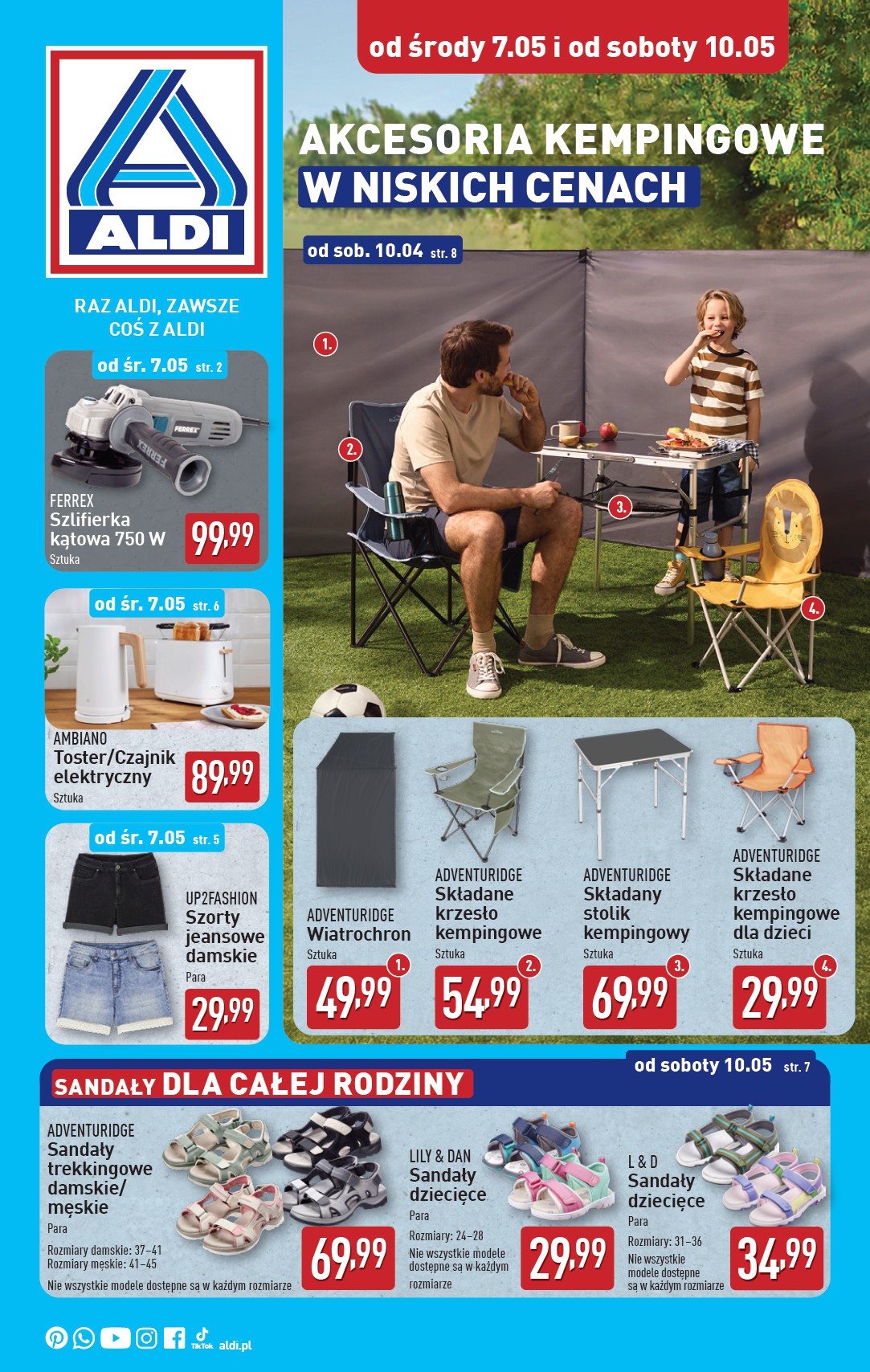 aldi - ALDI - Artykuły przemysłowe i tekstylia gazetka ważna od 07.05. - 10.05.