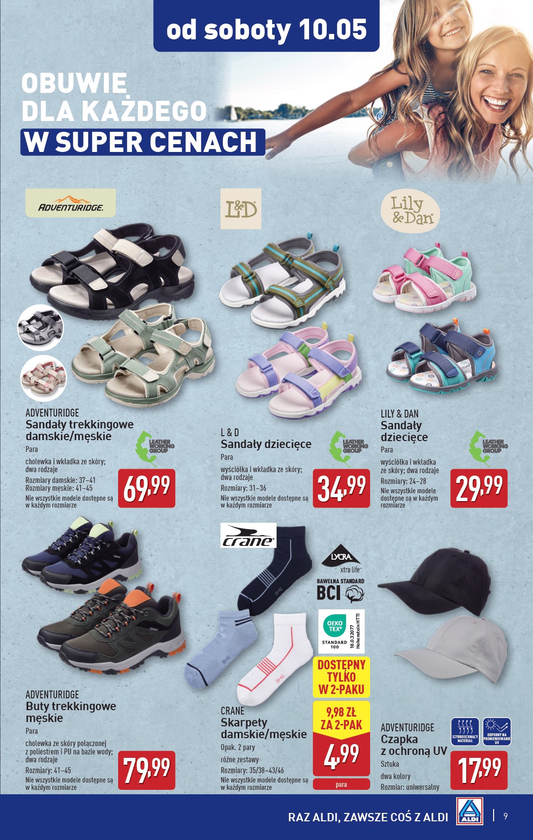 aldi - ALDI - Artykuły przemysłowe i tekstylia gazetka ważna od 07.05. - 10.05. - page: 9