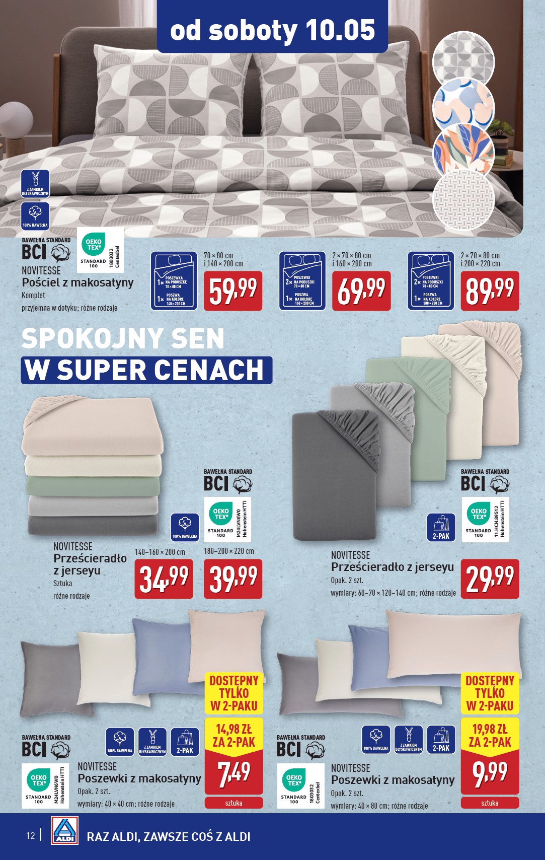 aldi - ALDI - Artykuły przemysłowe i tekstylia gazetka ważna od 07.05. - 10.05. - page: 12