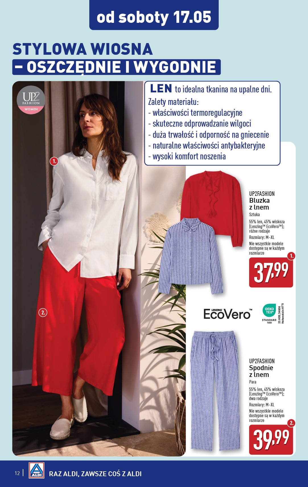 aldi - ALDI - Artykuły przemysłowe i tekstylia gazetka ważna od 14.05. - 17.05. - page: 12