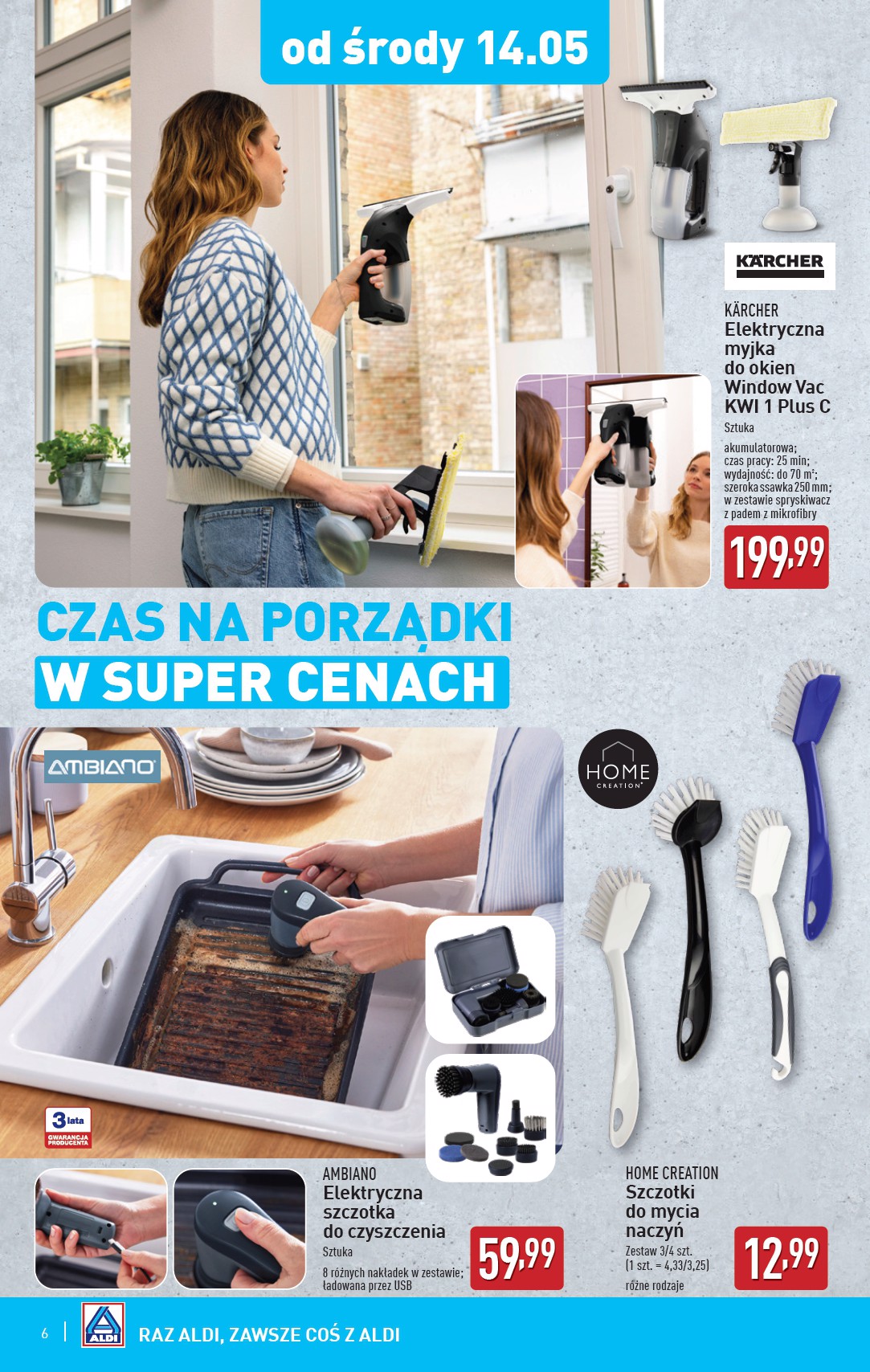 aldi - ALDI - Artykuły przemysłowe i tekstylia gazetka ważna od 14.05. - 17.05. - page: 6