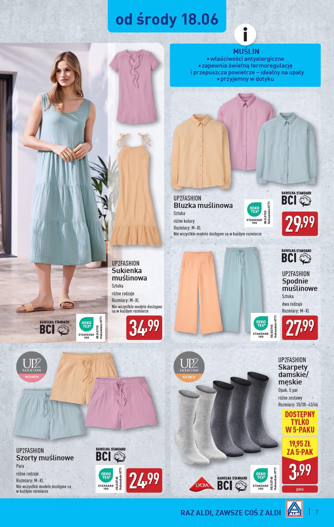 aldi - Gazetka ALDI - Artykuły przemysłowe i tekstylia ważna od 18.06. - 21.06. - page: 7