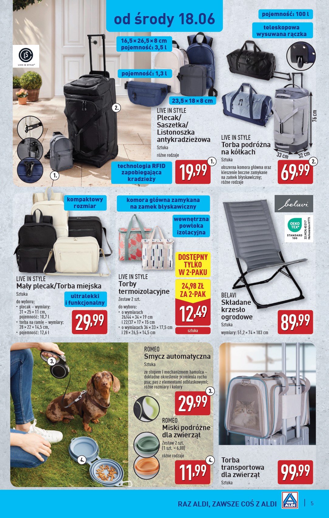 aldi - Gazetka ALDI - Artykuły przemysłowe i tekstylia ważna od 18.06. - 21.06. - page: 5