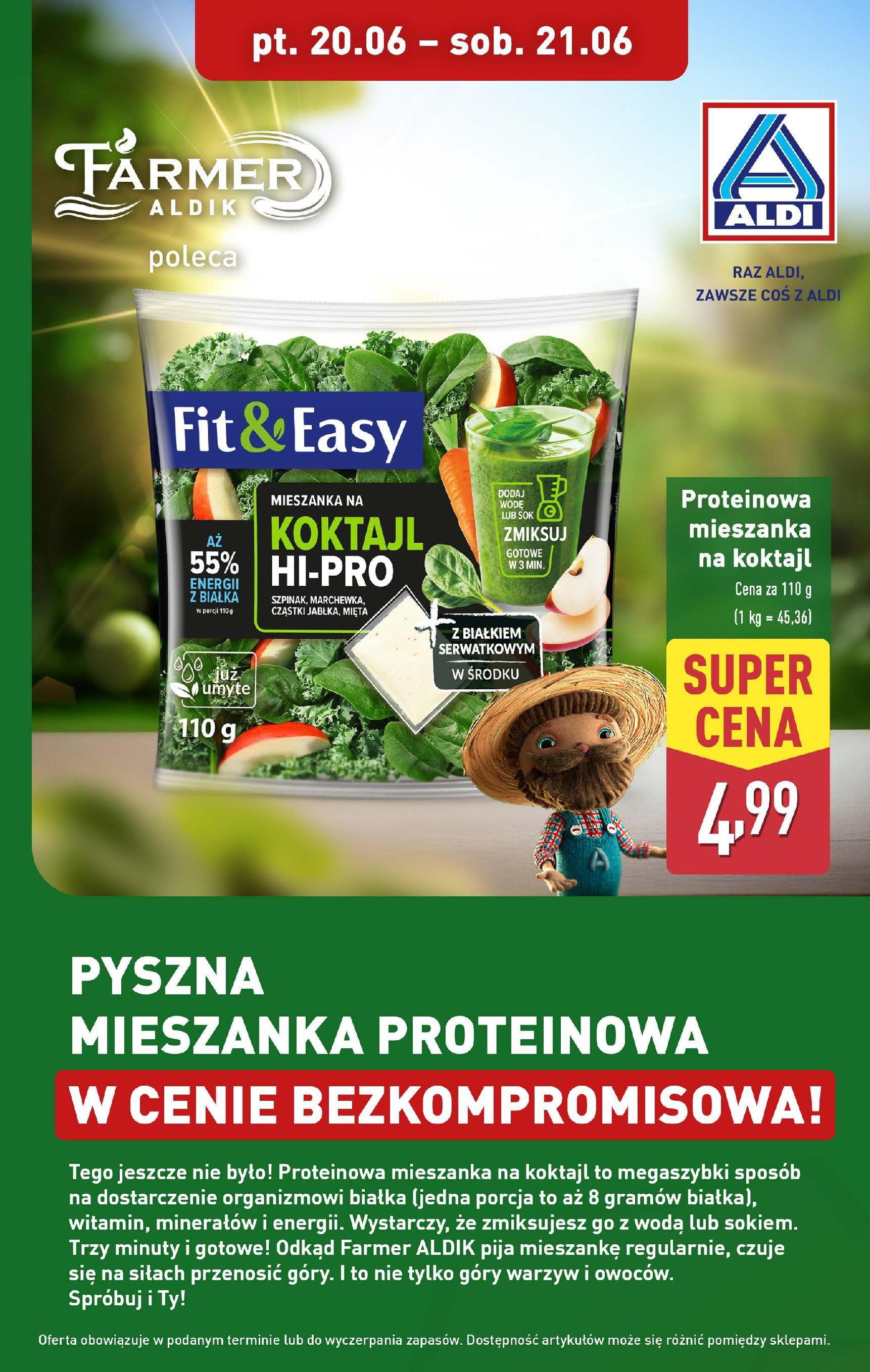 aldi - Gazetka ALDI - Mix proteinowy ważna od 20.06. - 21.06.