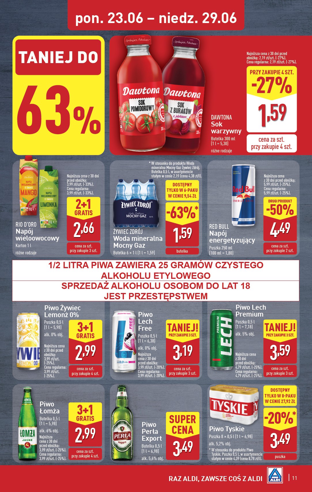 aldi - Gazetka ALDI ważna od 23.06. - 29.06. - page: 11 aldi - Gazetka ALDI ważna od 23.06. - 29.06. - page: 11