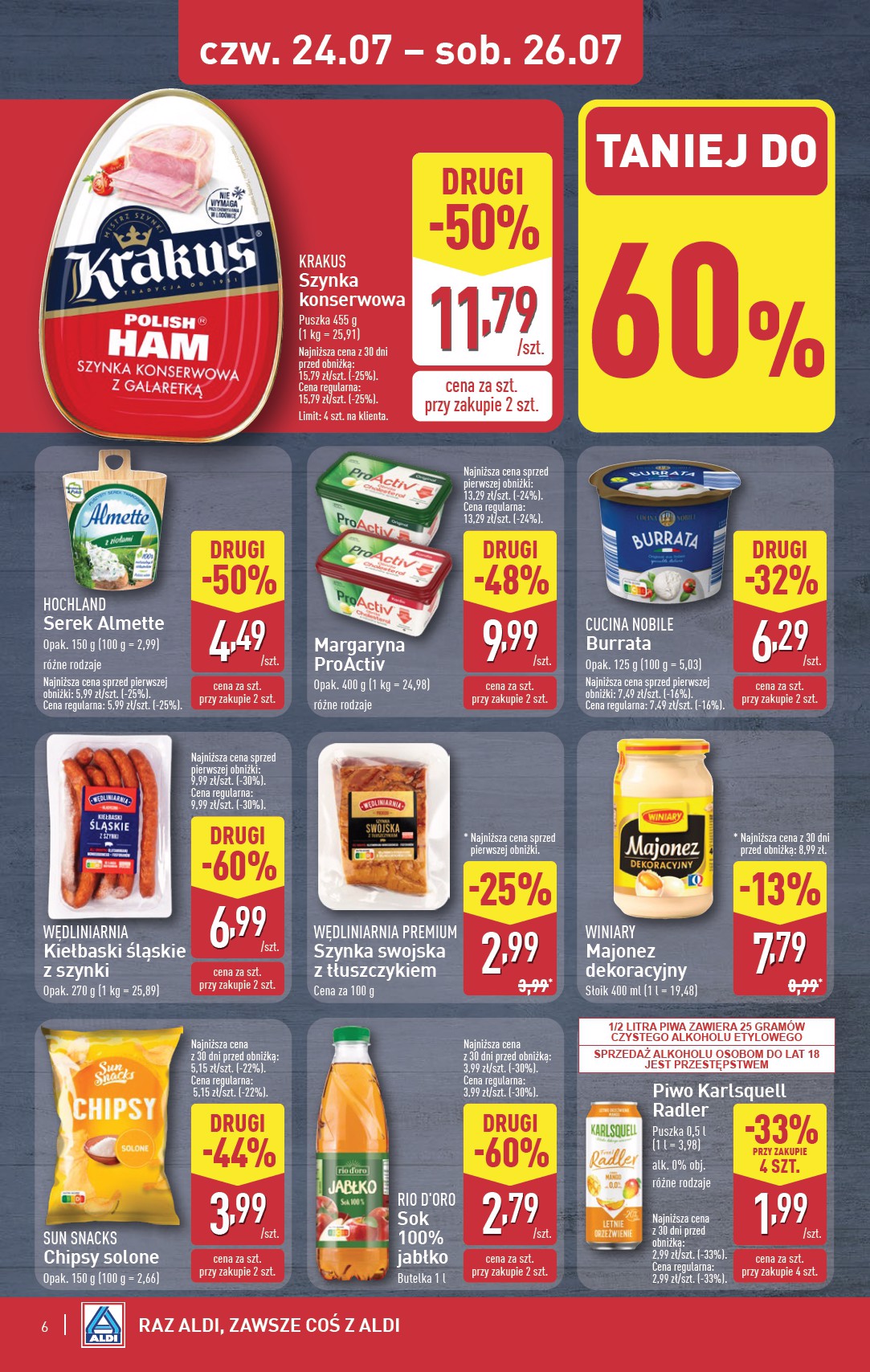 aldi - Gazetka ALDI - Oferta weekendowa ważna od 24.07. - 26.07. - page: 6