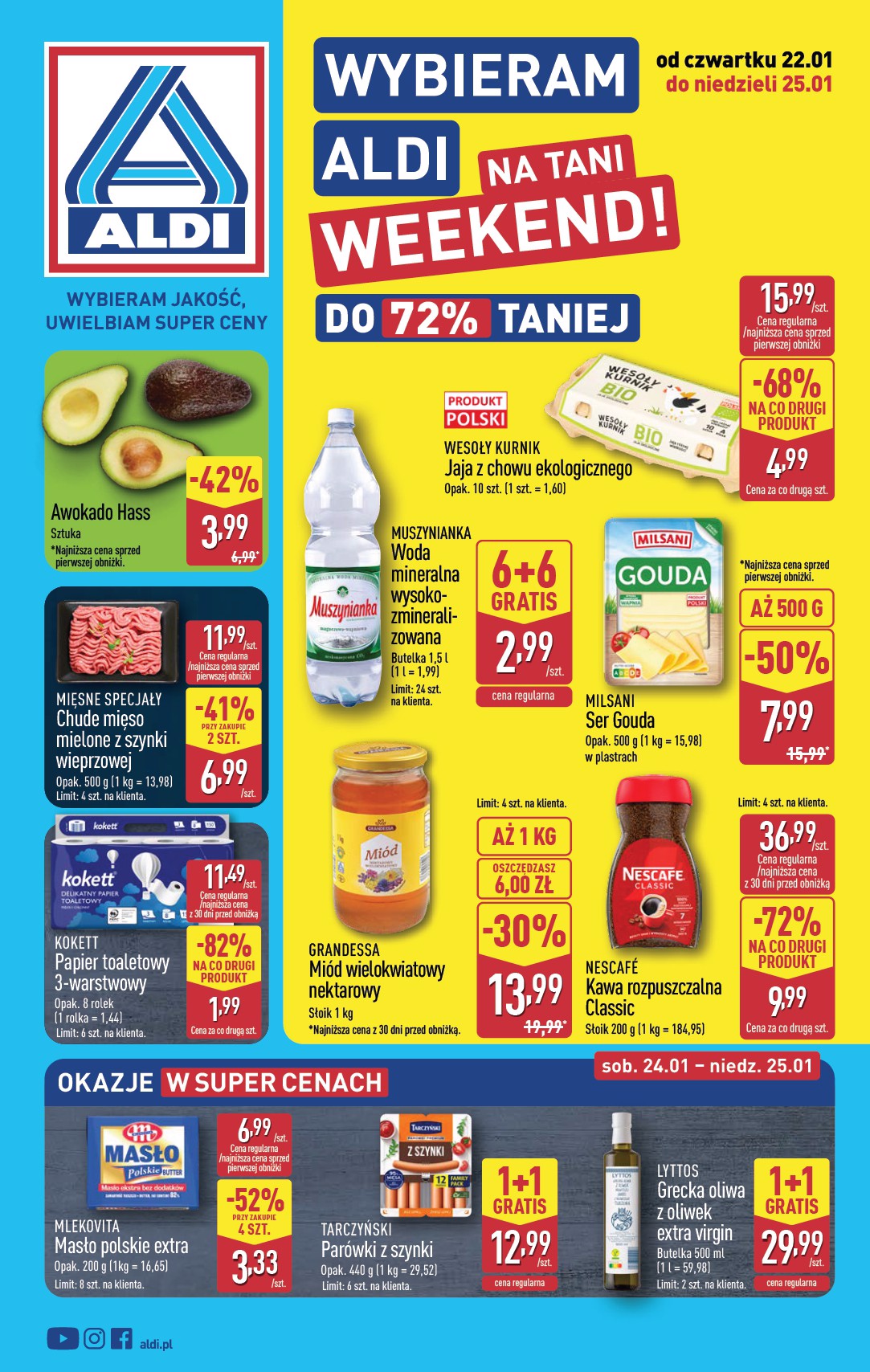aldi - Gazetka ALDI - Oferta weekendowa - ważna od 22.01. do 25.01.