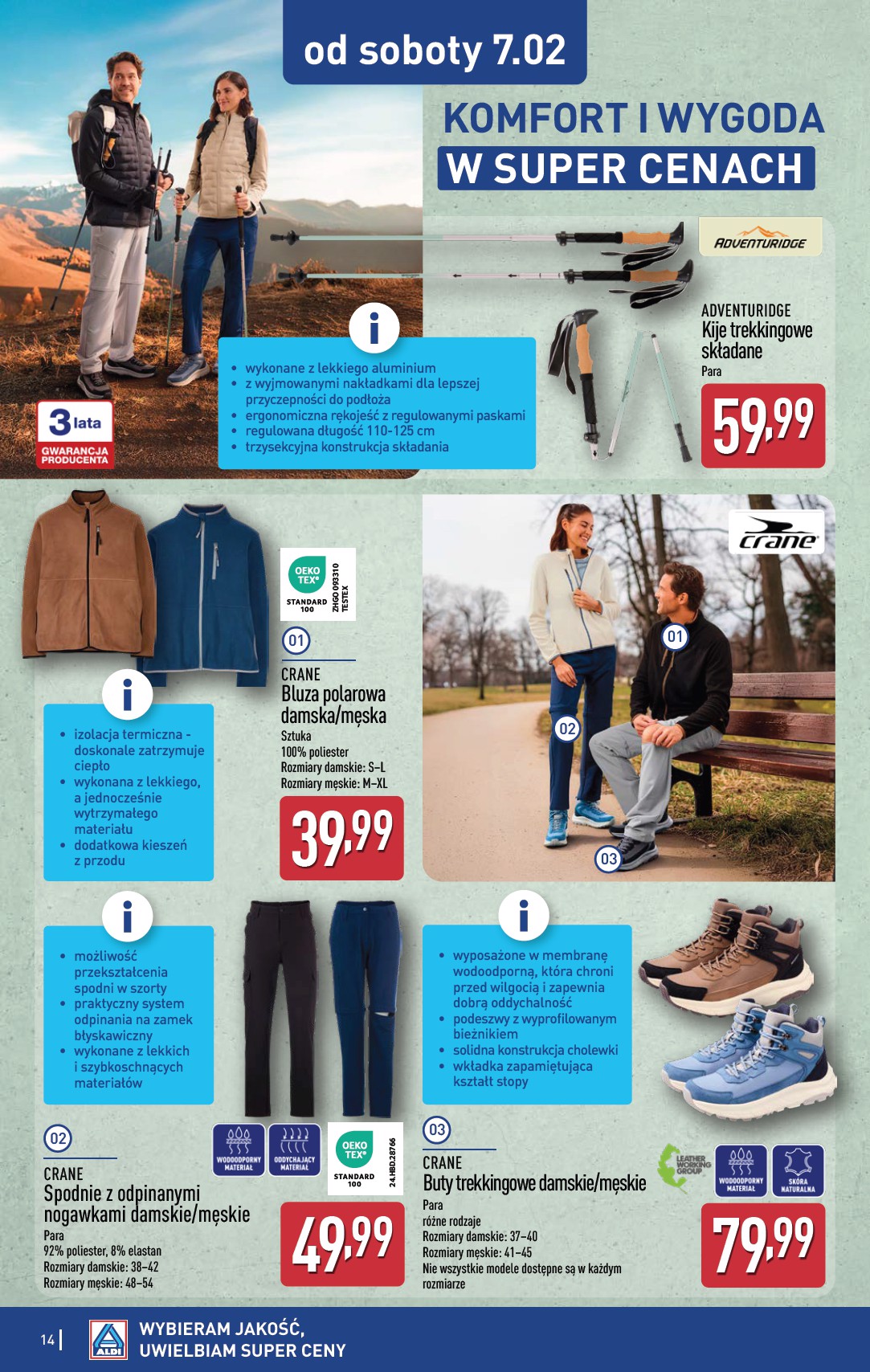 aldi - Gazetka ALDI - Artykuły przemysłowe i tekstylia - ważna od 04.02. do 07.02. - page: 14