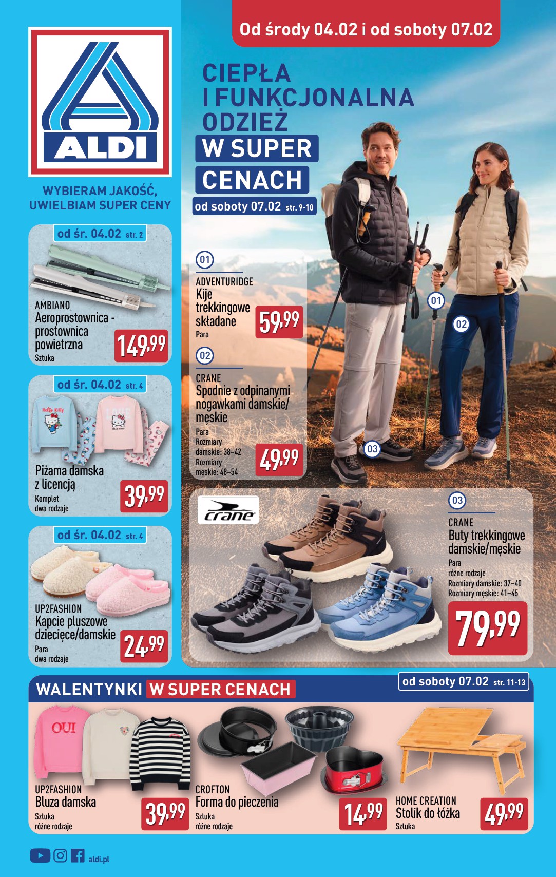 aldi - Gazetka ALDI - Artykuły przemysłowe i tekstylia - ważna od 04.02. do 07.02.