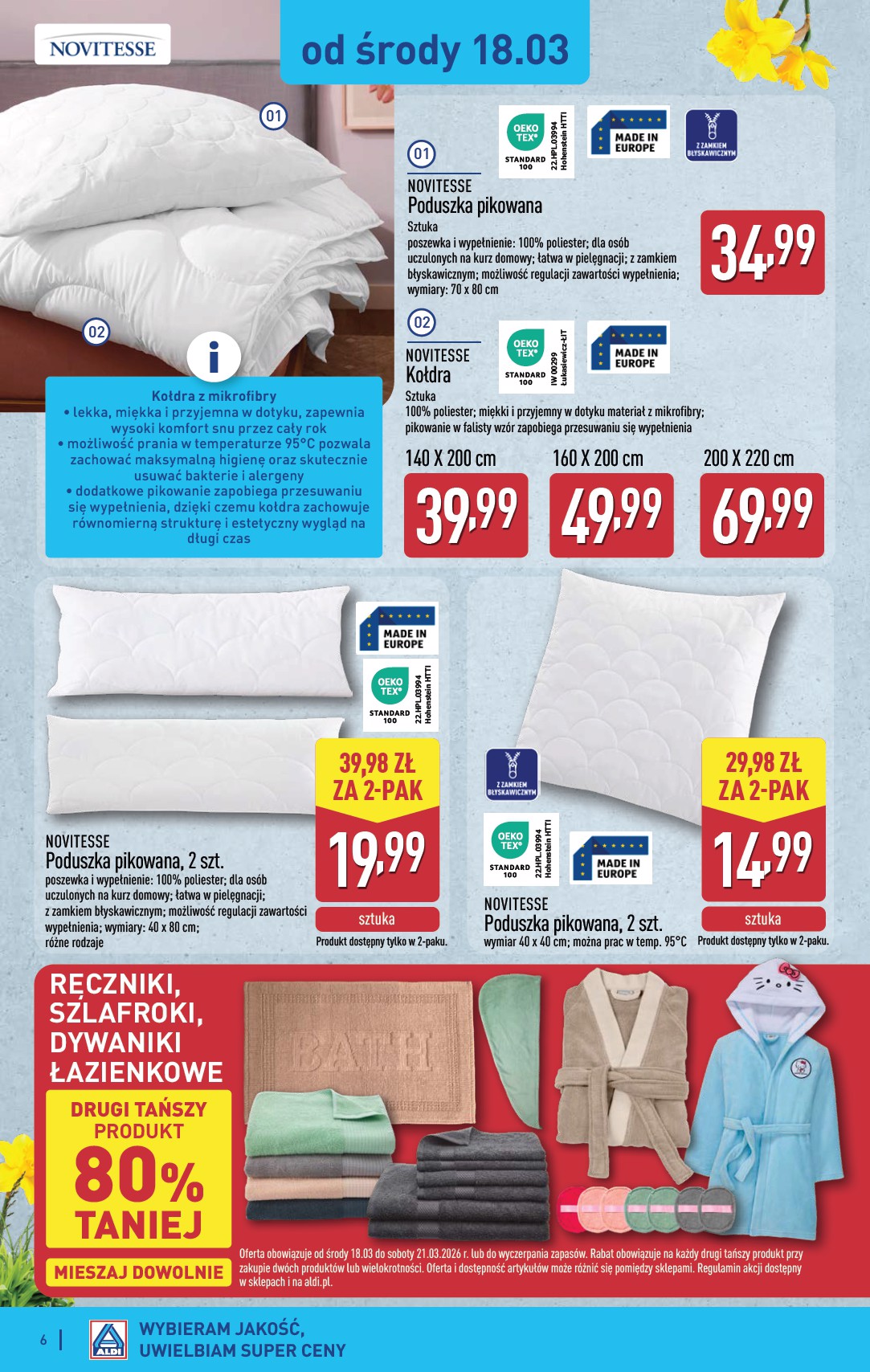 aldi - Gazetka ALDI - Artykuły przemysłowe i tekstylia - ważna od 18.03.2026 do 21.03.2026 - page: 6