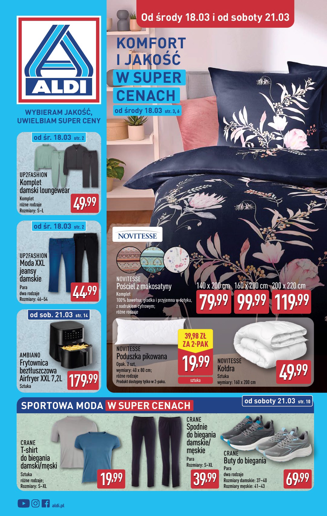 aldi - Gazetka ALDI - Artykuły przemysłowe i tekstylia - ważna od 18.03.2026 do 21.03.2026