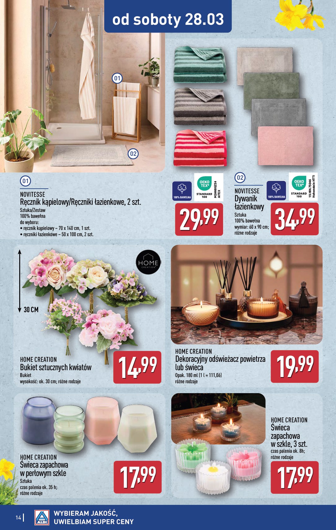 aldi - Gazetka ALDI - Artykuły przemysłowe i tekstylia - ważna od 25.03.2026 do 28.03.2026 - page: 14