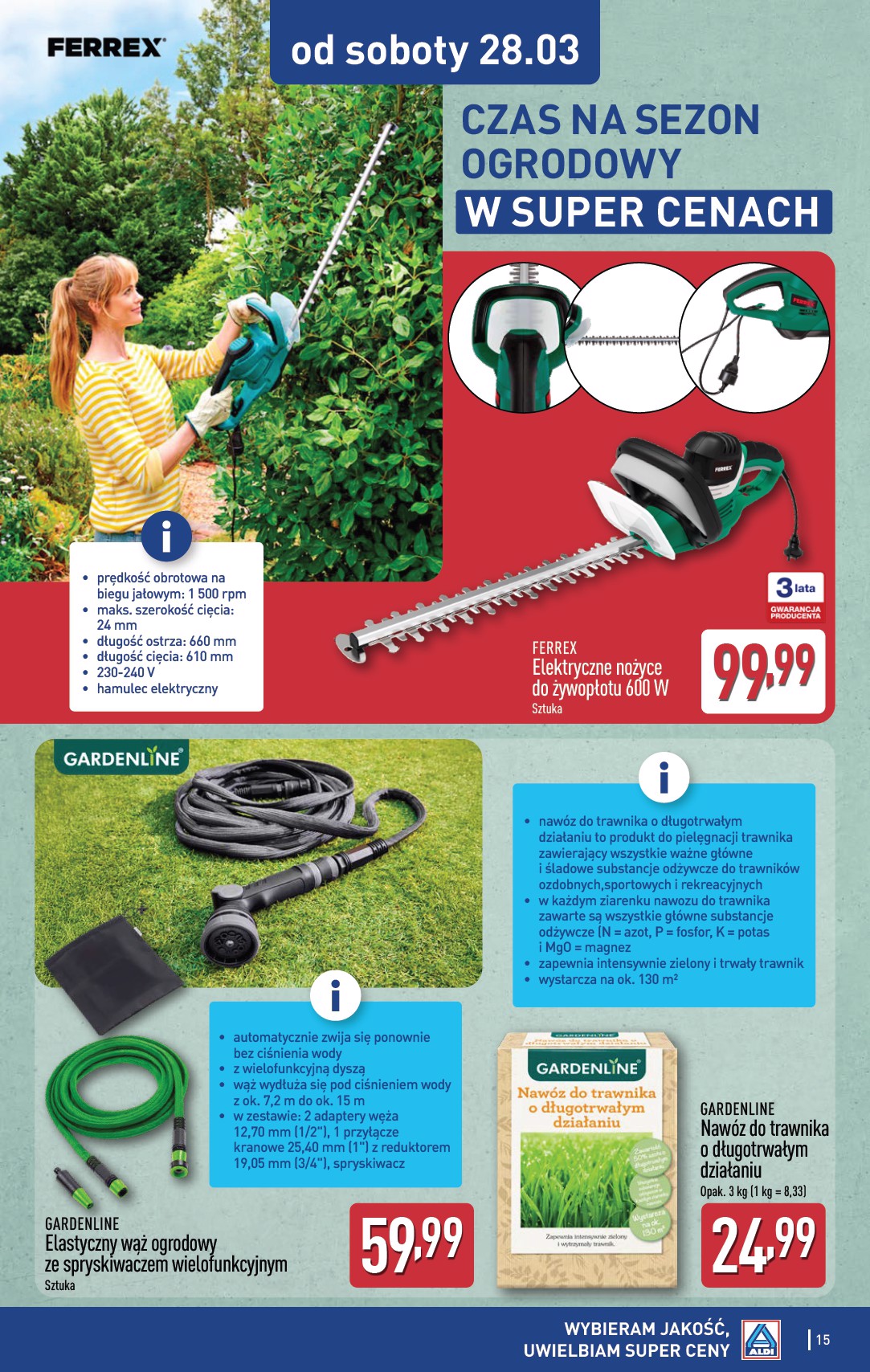 aldi - Gazetka ALDI - Artykuły przemysłowe i tekstylia - ważna od 25.03.2026 do 28.03.2026 - page: 15