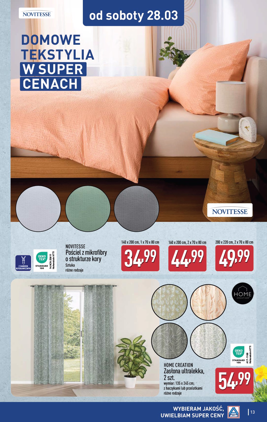 aldi - Gazetka ALDI - Artykuły przemysłowe i tekstylia - ważna od 25.03.2026 do 28.03.2026 - page: 13