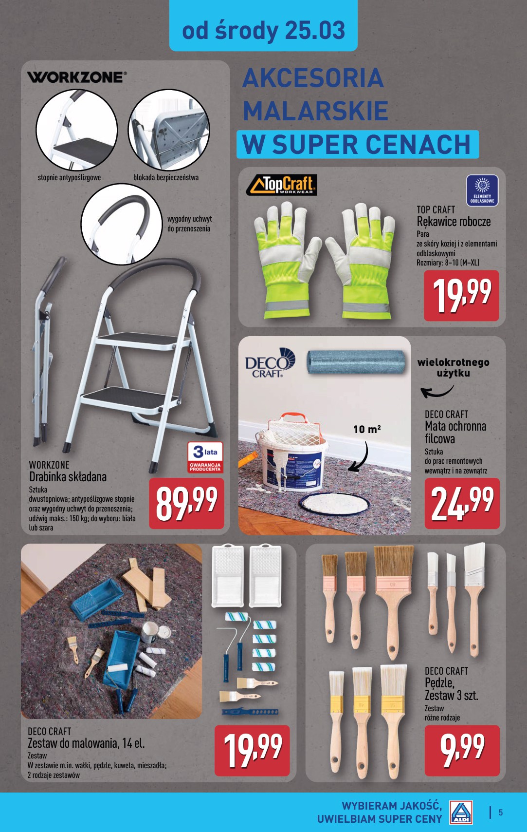 aldi - Gazetka ALDI - Artykuły przemysłowe i tekstylia - ważna od 25.03.2026 do 28.03.2026 - page: 5