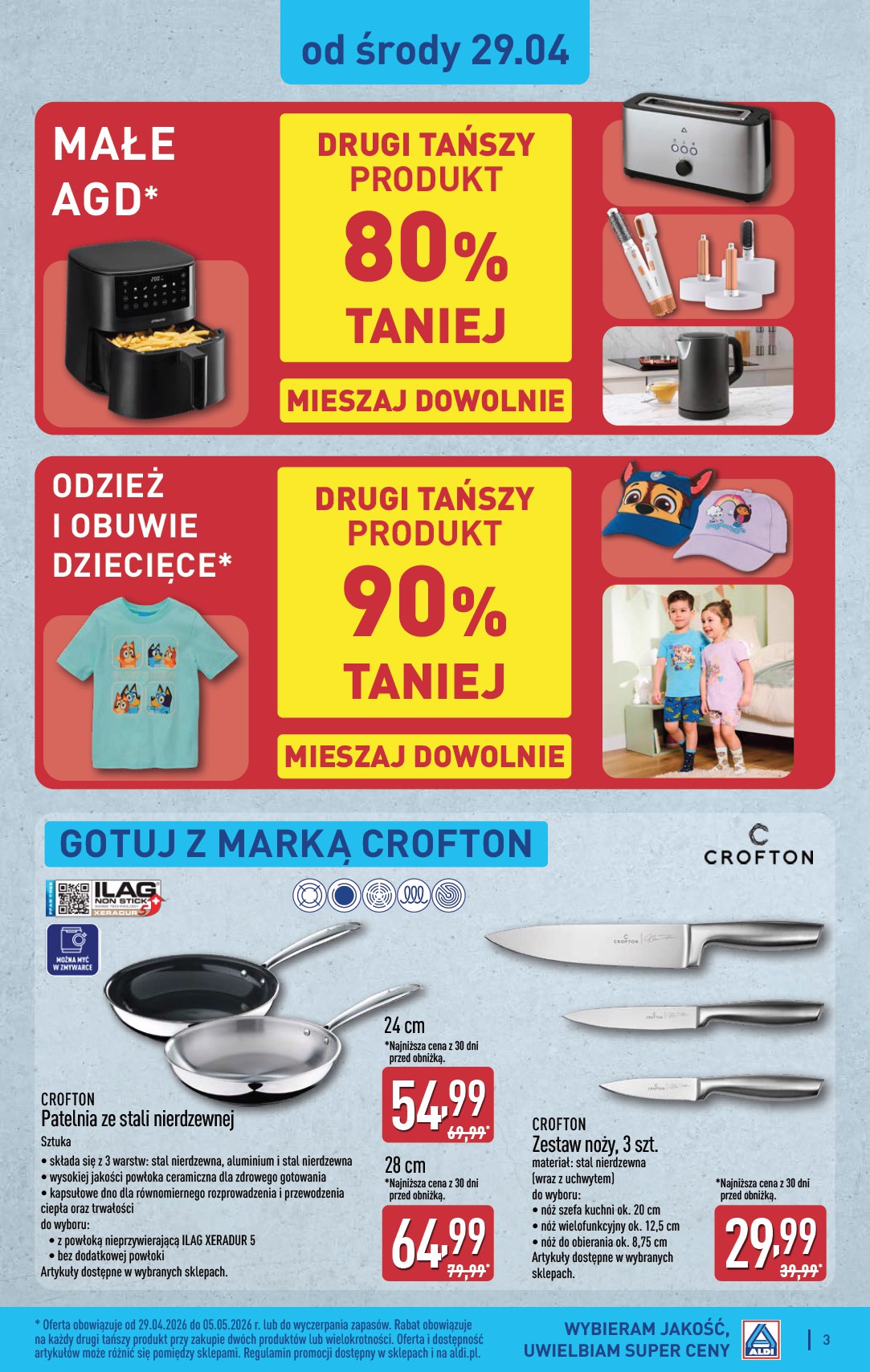aldi - Nowa gazetka ALDI - Artykuły przemysłowe i tekstylia ważna od 29.04.2026 do 02.05.2026 - page: 3