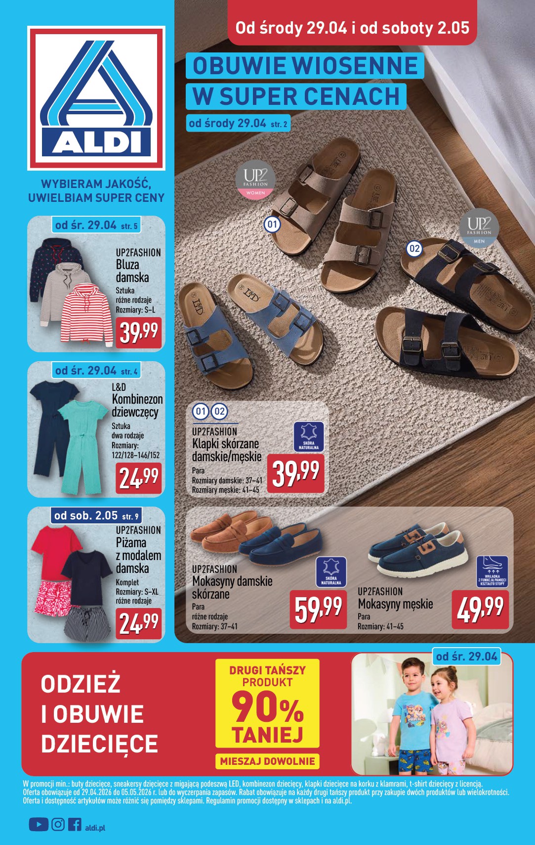 aldi - Nowa gazetka ALDI - Artykuły przemysłowe i tekstylia ważna od 29.04.2026 do 02.05.2026