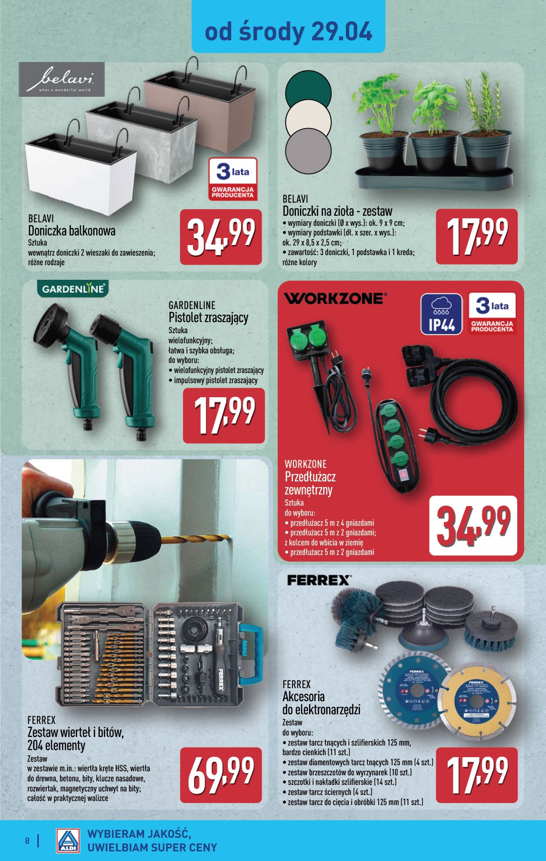 aldi - Nowa gazetka ALDI - Artykuły przemysłowe i tekstylia ważna od 29.04.2026 do 02.05.2026 - page: 8