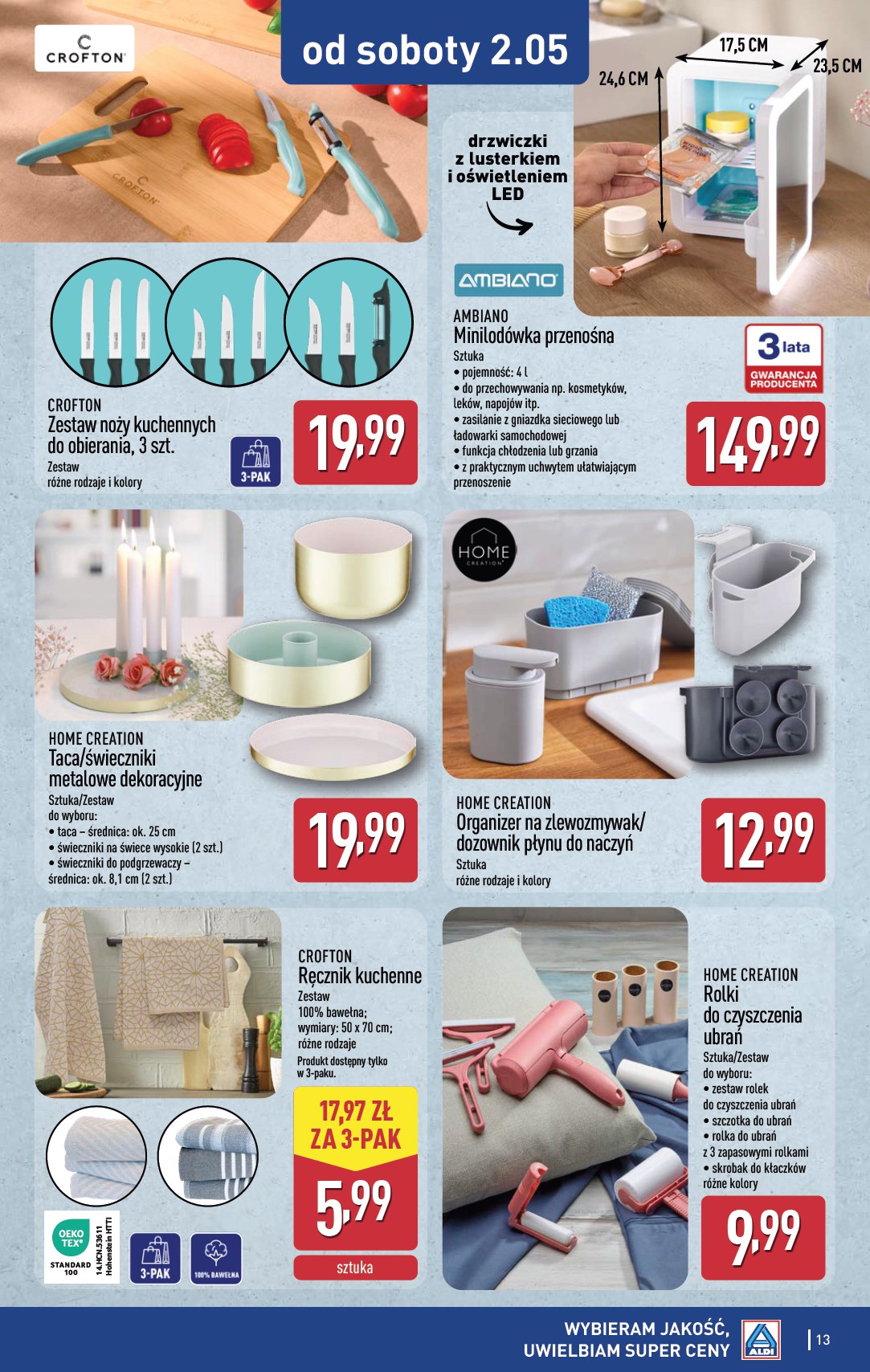 aldi - Nowa gazetka ALDI - Artykuły przemysłowe i tekstylia ważna od 29.04.2026 do 02.05.2026 - page: 13