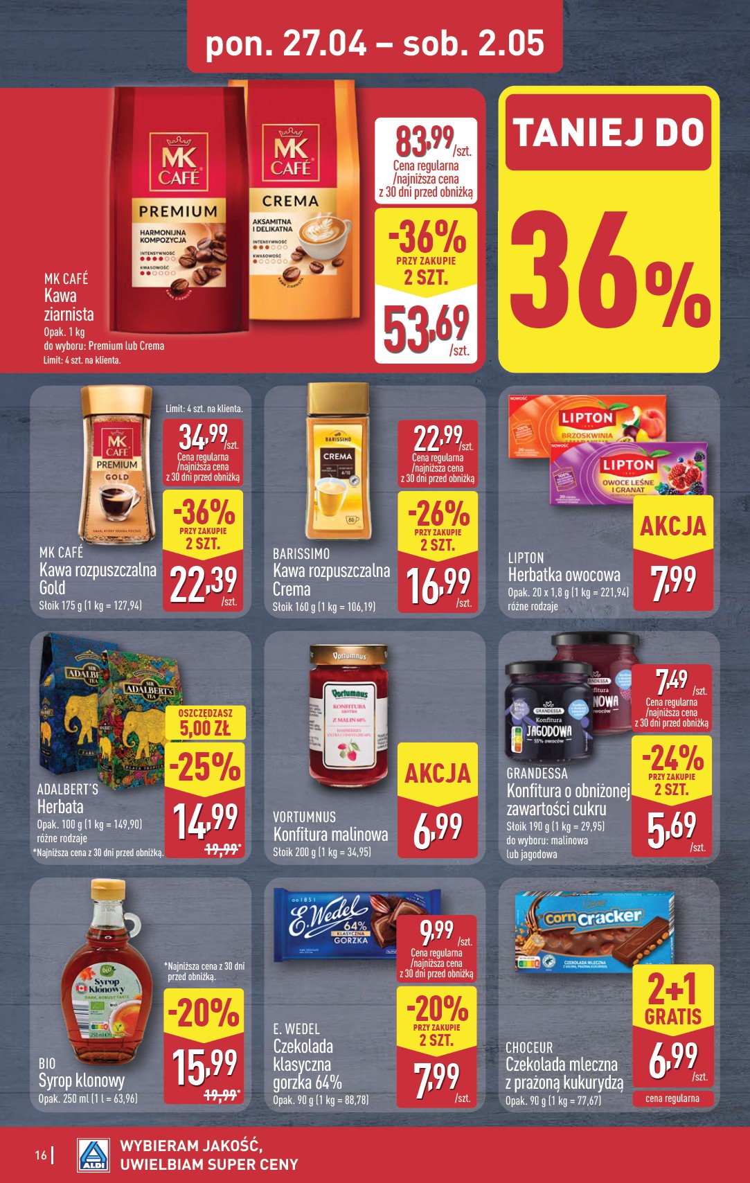 aldi - Aktualna gazetka ALDI ważna od 27.04.2026 do 02.05.2026 - page: 16