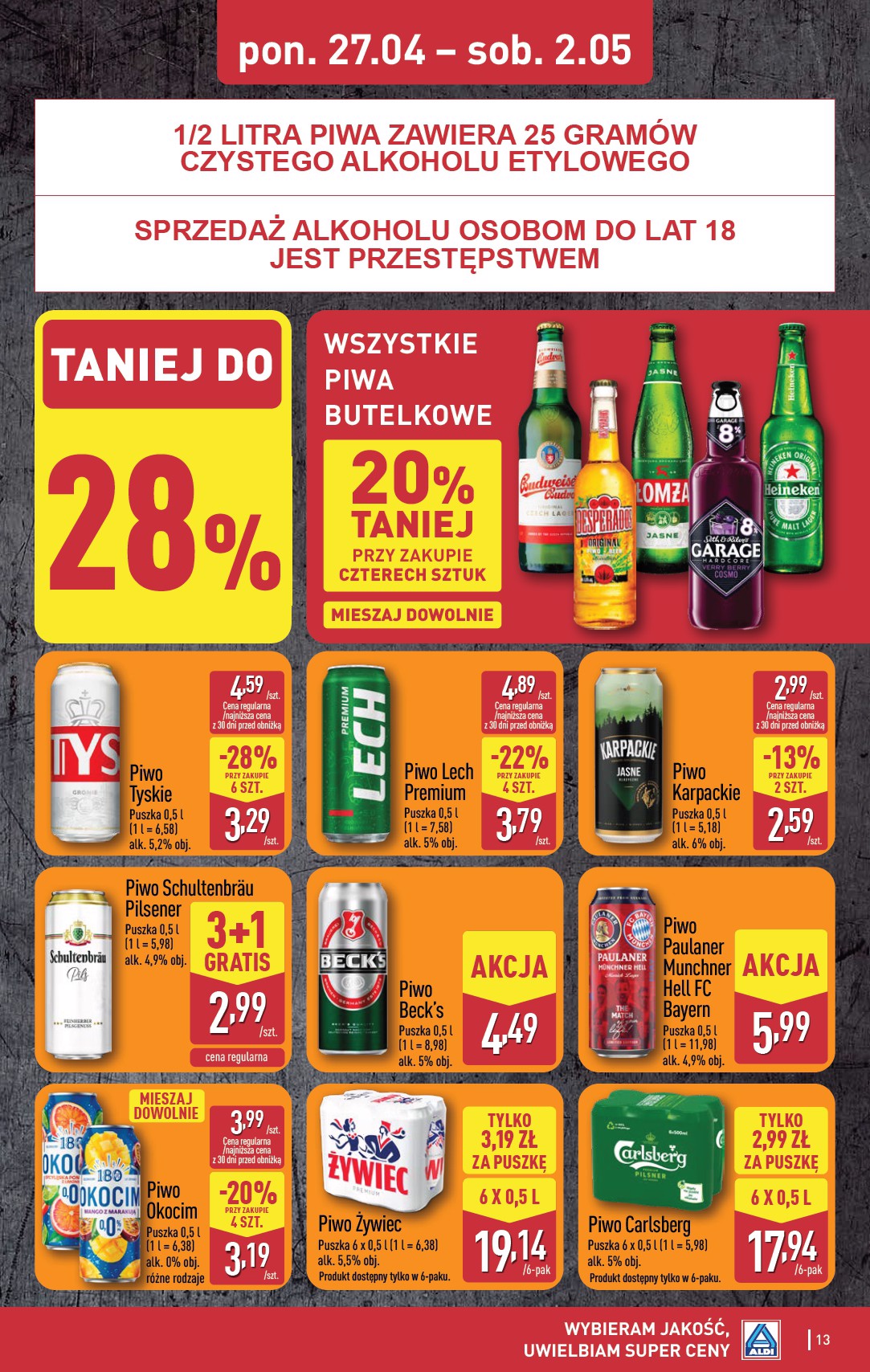 aldi - Aktualna gazetka ALDI ważna od 27.04.2026 do 02.05.2026 - page: 13