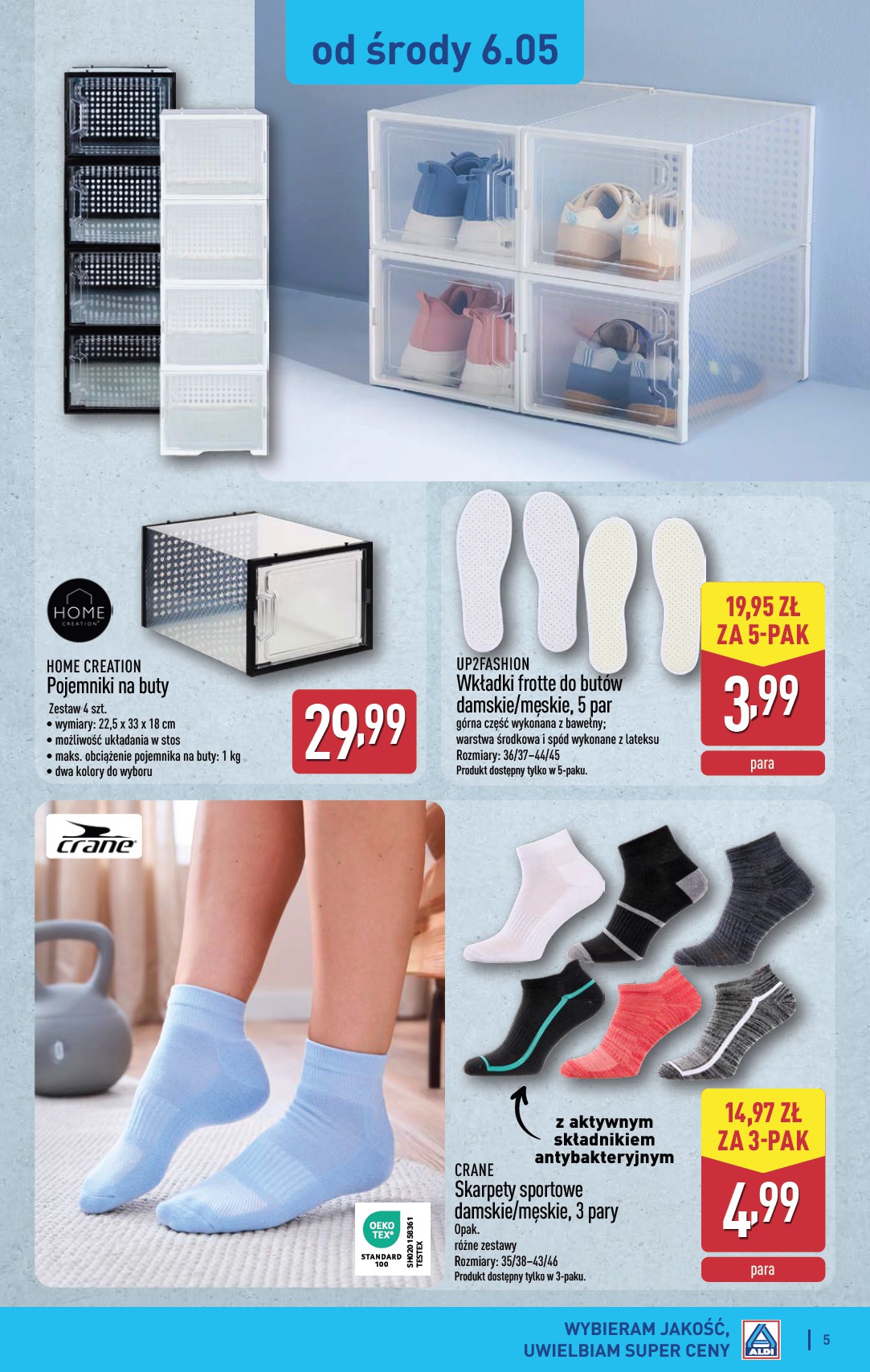 aldi - Nowa gazetka ALDI - Artykuły przemysłowe i tekstylia ważna od 06.05.2026 do 09.05.2026 - page: 5