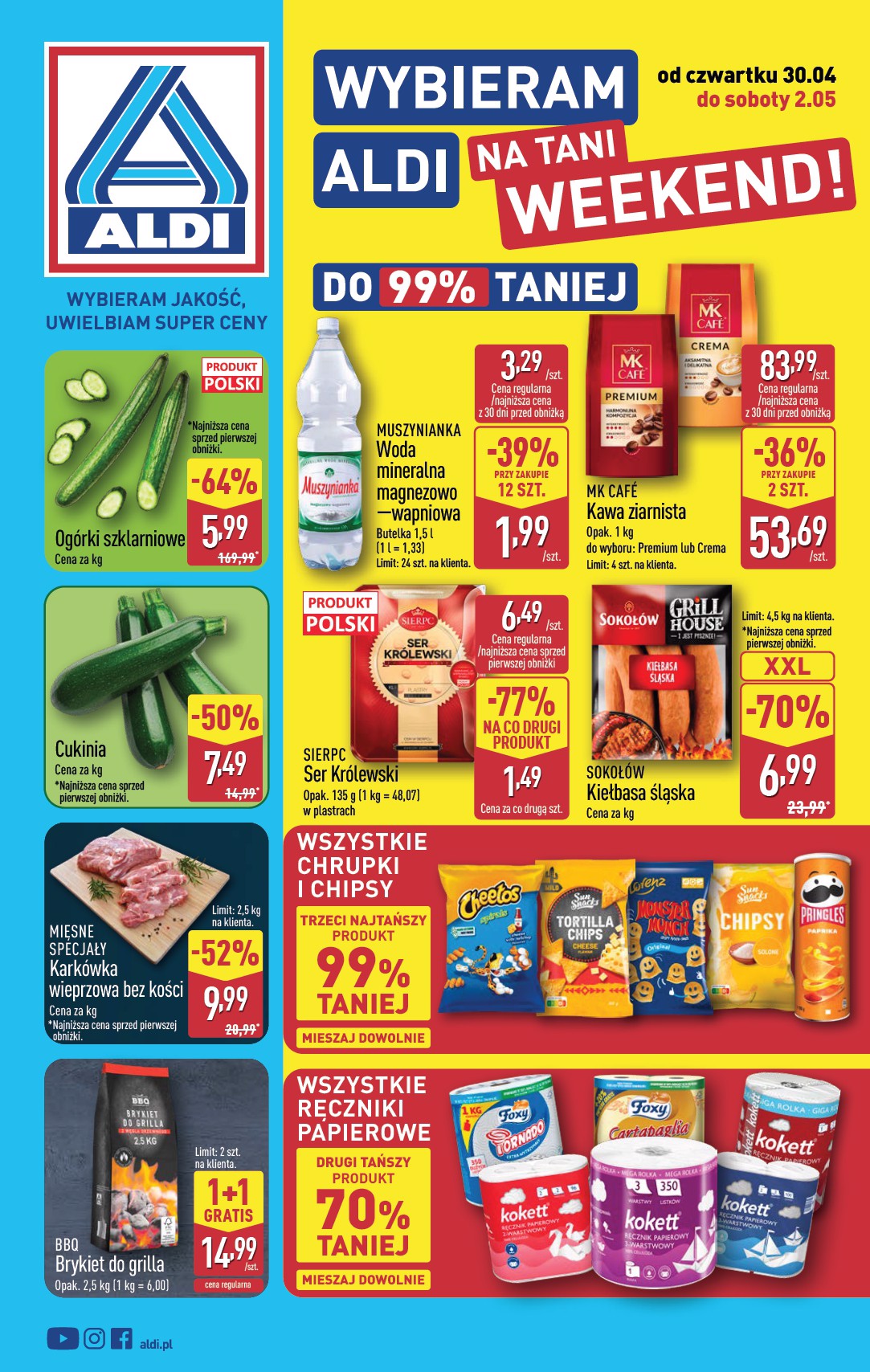 aldi - Aktualna gazetka ALDI - Oferta weekendowa ważna od 30.04.2026 do 02.05.2026 - page: 1