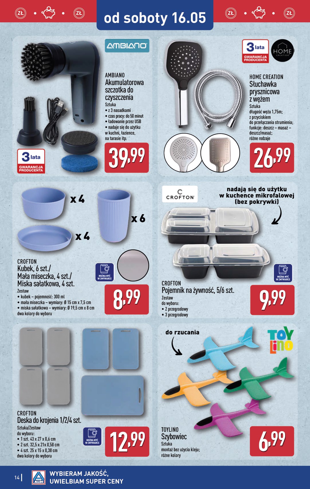 aldi - Nowa gazetka ALDI - Przygotuj się na kolejny tydzień ważna od 13.05.2026 do 16.05.2026 - page: 14