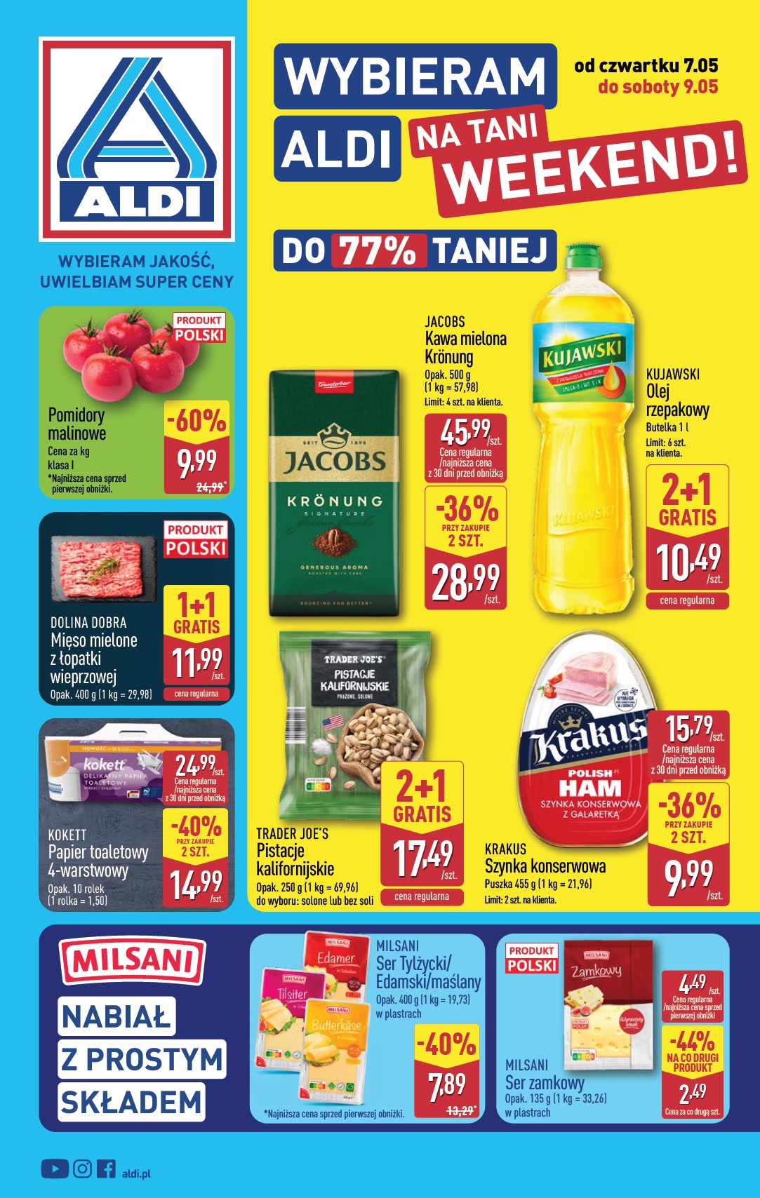 aldi - Aktualna gazetka ALDI - Oferta weekendowa ważna od 07.05.2026 do 09.05.2026 - page: 1