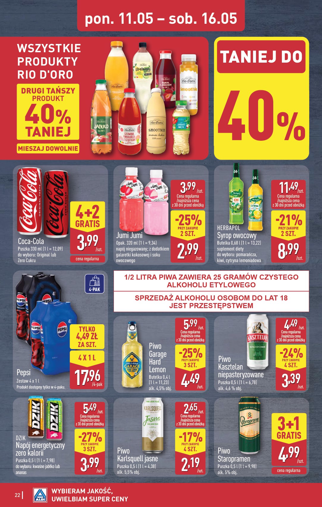 aldi - Nowa gazetka ALDI ważna od 11.05.2026 do 16.05.2026 - page: 22