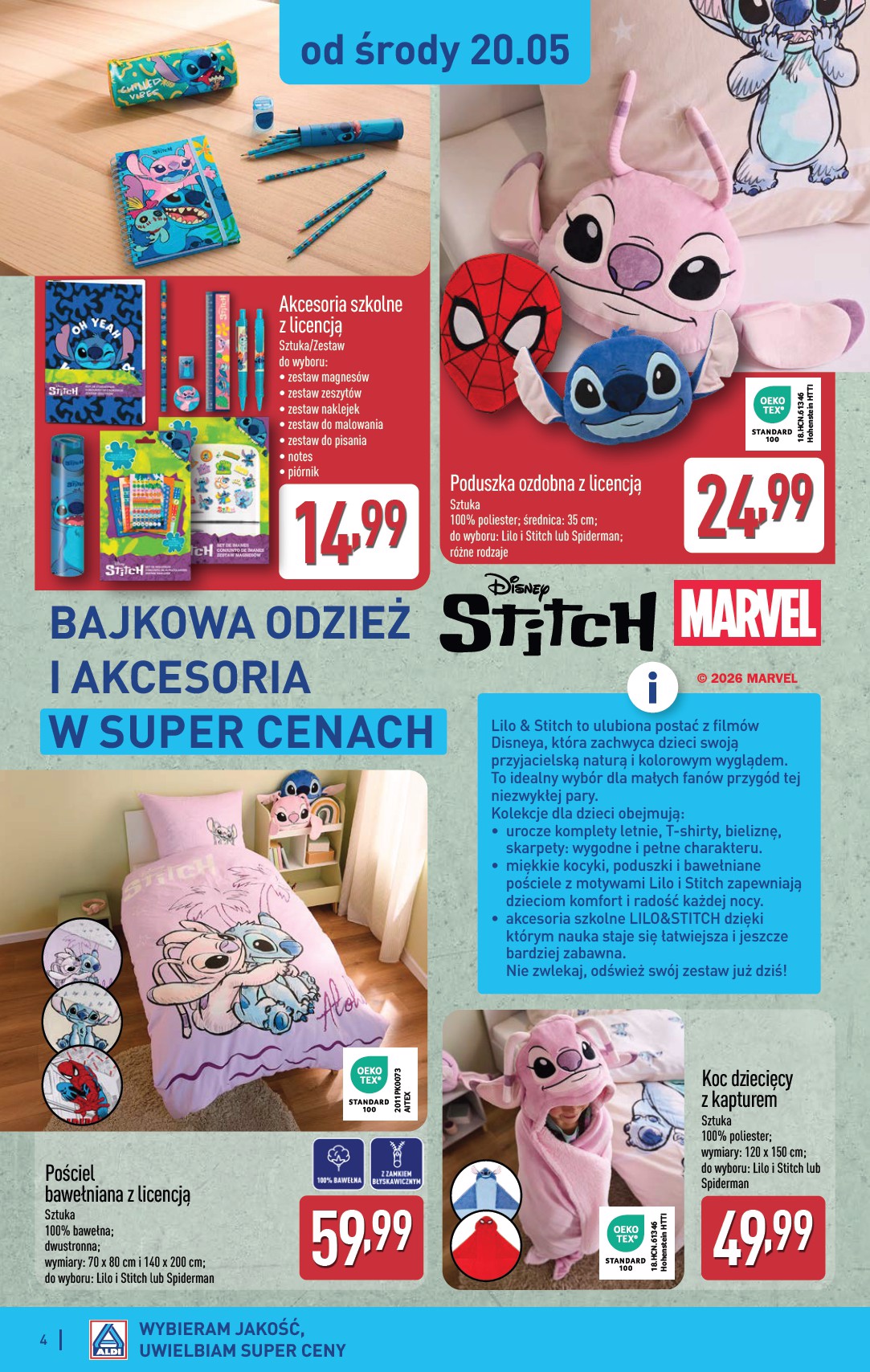 aldi - Nowa gazetka ALDI - Artykuły przemysłowe i tekstylia ważna od 20.05.2026 do 23.05.2026 - page: 4
