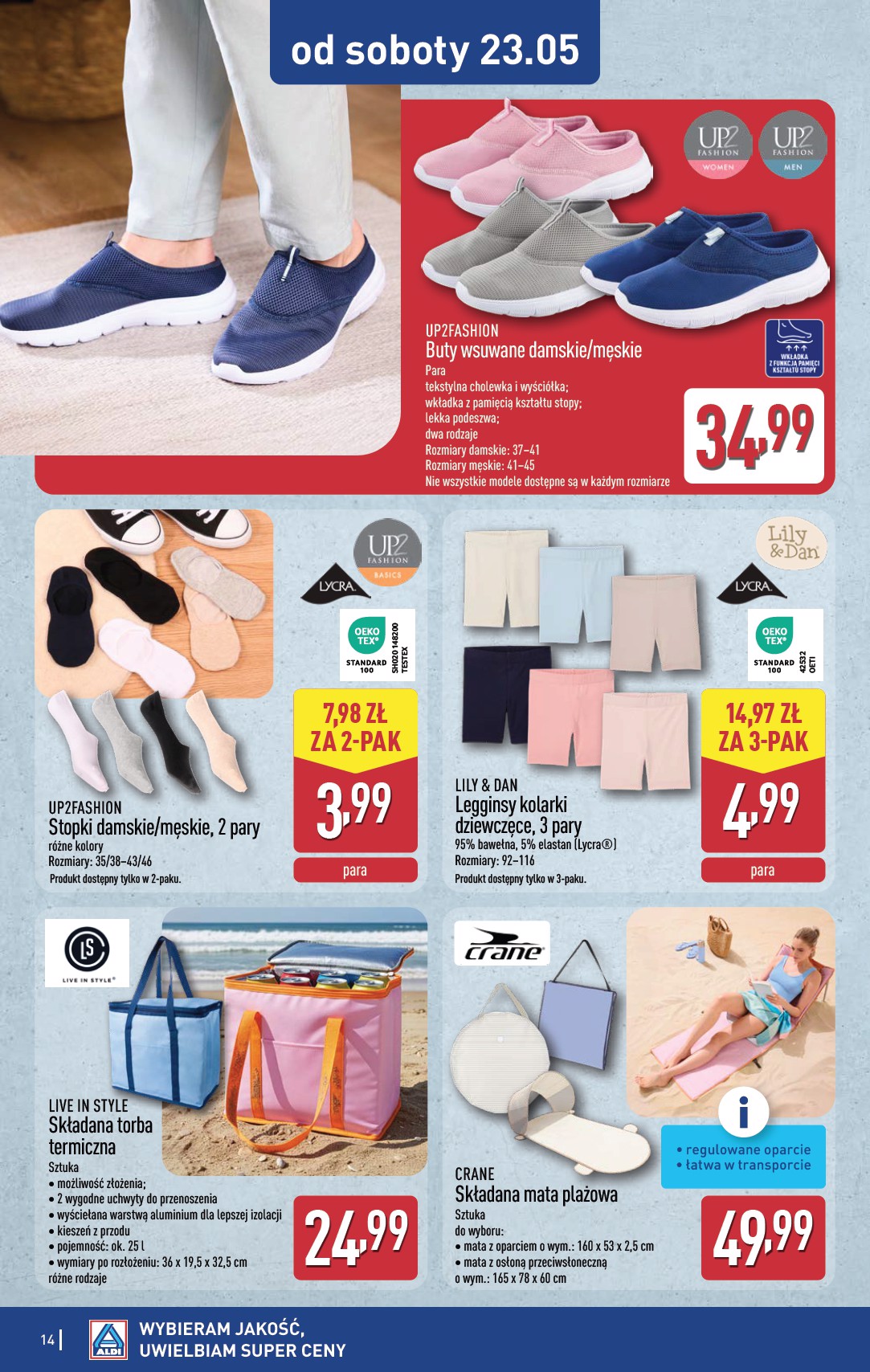 aldi - Nowa gazetka ALDI - Artykuły przemysłowe i tekstylia ważna od 20.05.2026 do 23.05.2026 - page: 14