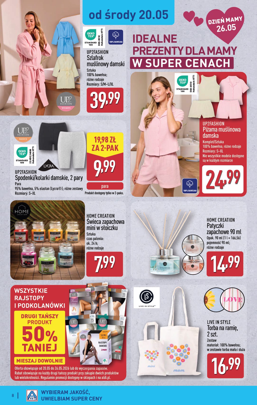 aldi - Nowa gazetka ALDI - Artykuły przemysłowe i tekstylia ważna od 20.05.2026 do 23.05.2026 - page: 8