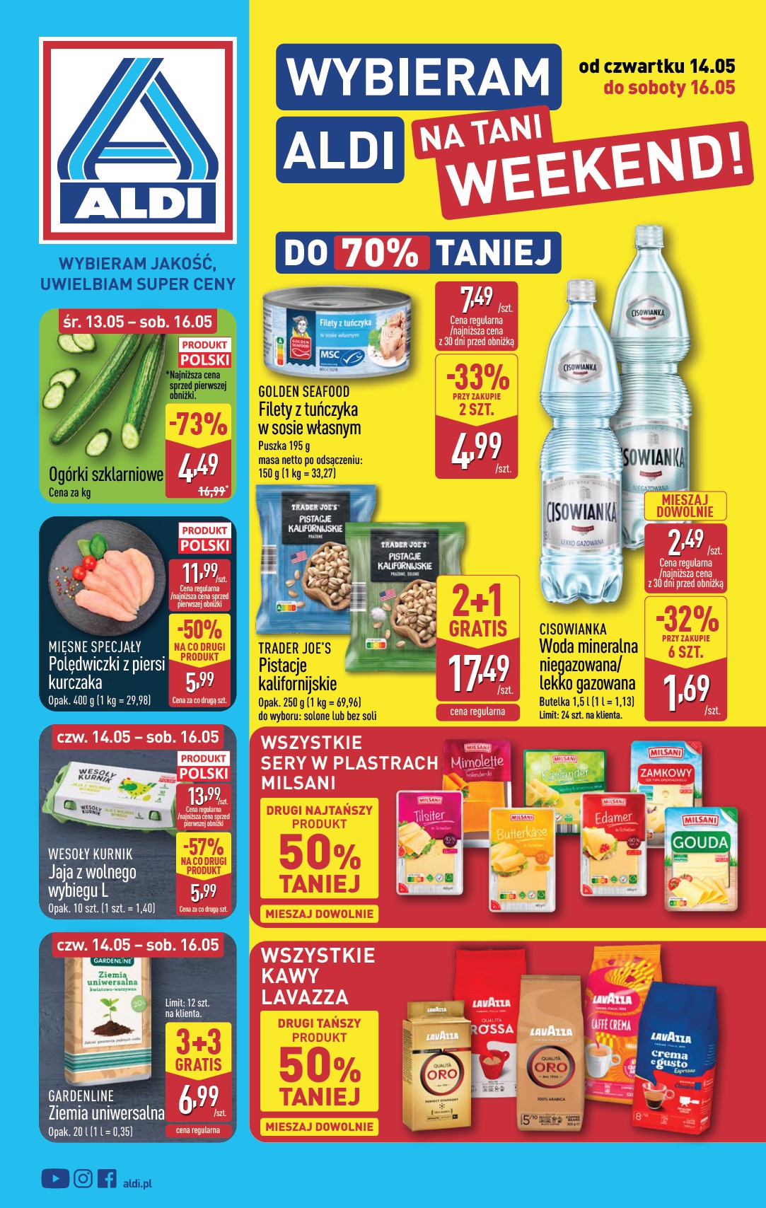 aldi - Aktualna gazetka ALDI - Oferta weekendowa ważna od 14.05.2026 do 16.05.2026