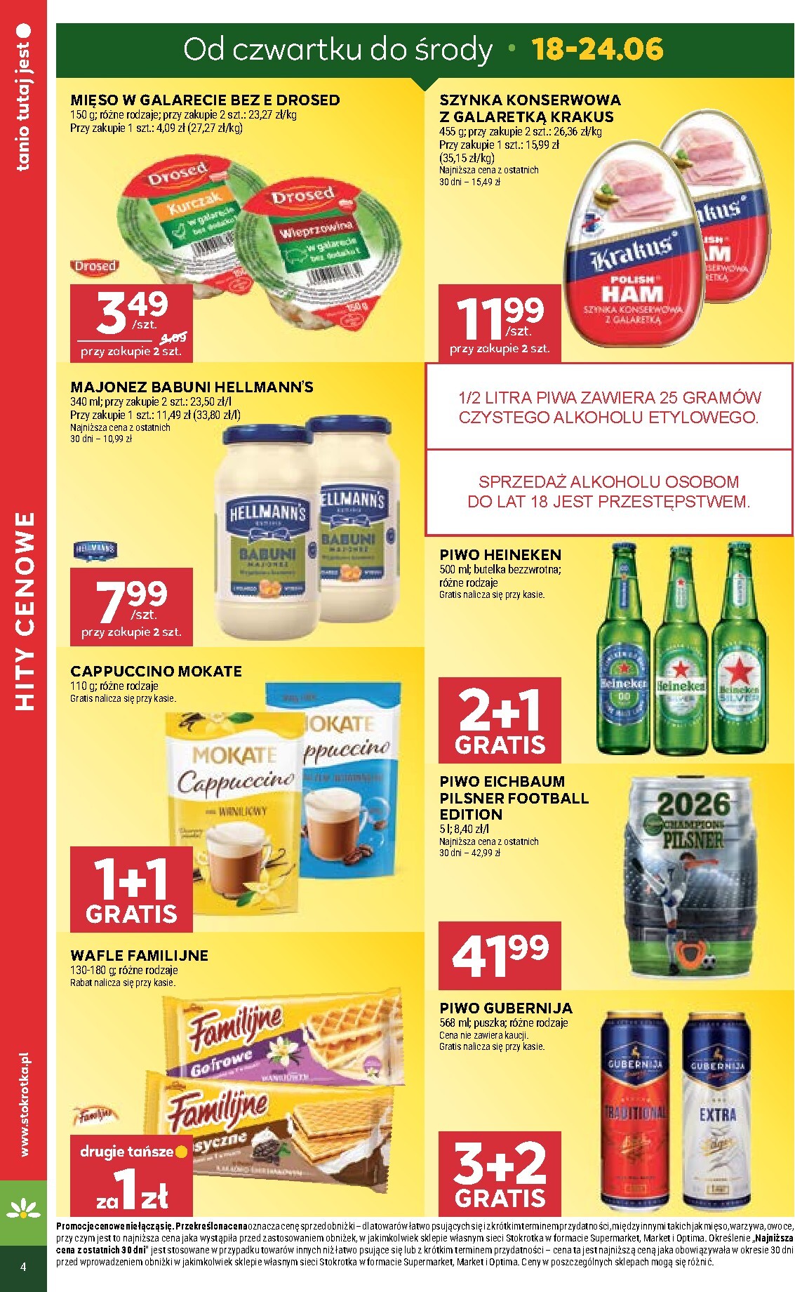 stokrotka - Nowa gazetka Stokrotka Supermarket ważna od 18.06.2026 do 24.06.2026 - page: 4