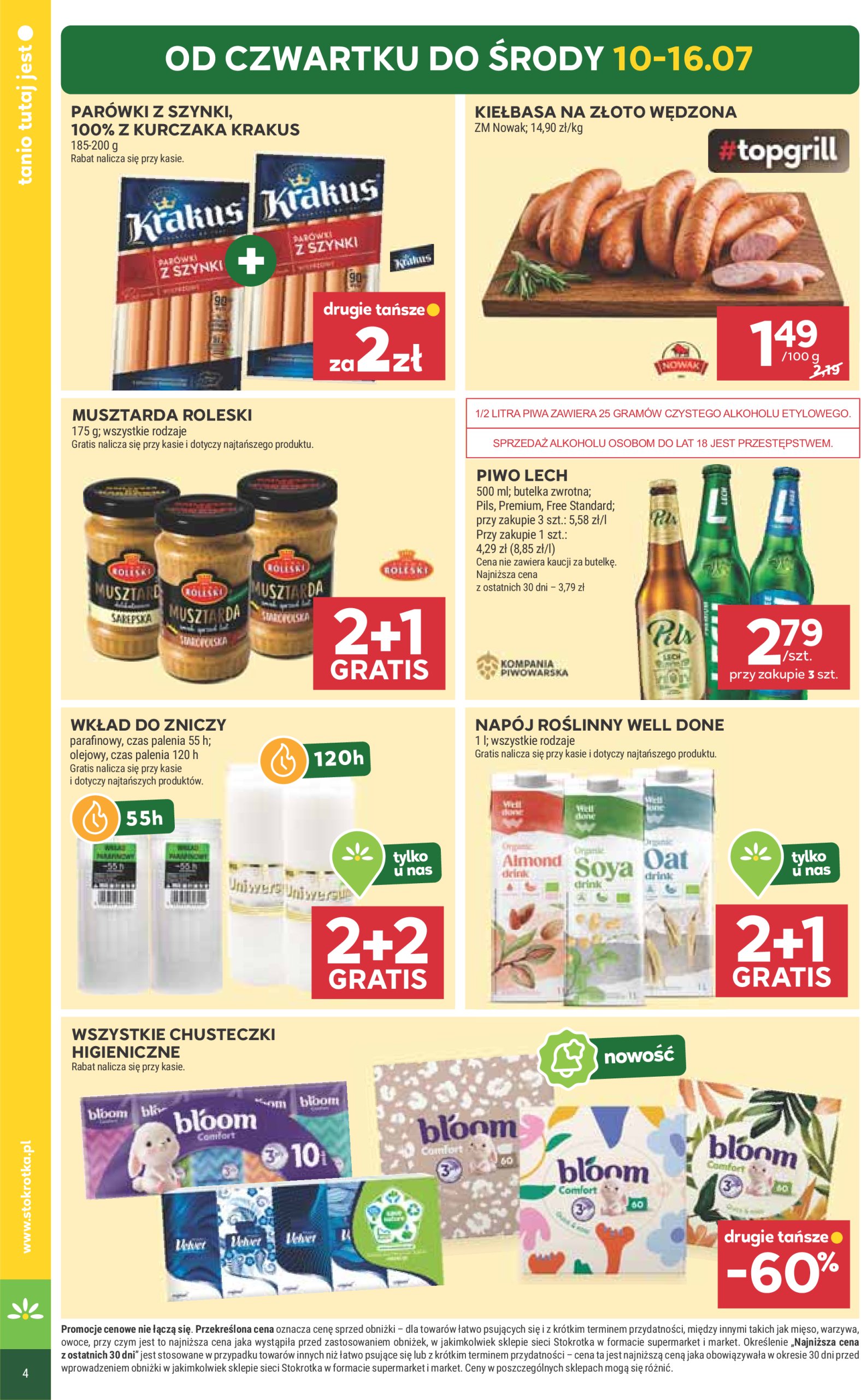 stokrotka - Gazetka Stokrotka - Supermarket ważna od 10.07. - 16.07. - page: 4 stokrotka - Gazetka Stokrotka - Supermarket ważna od 10.07. - 16.07. - page: 4