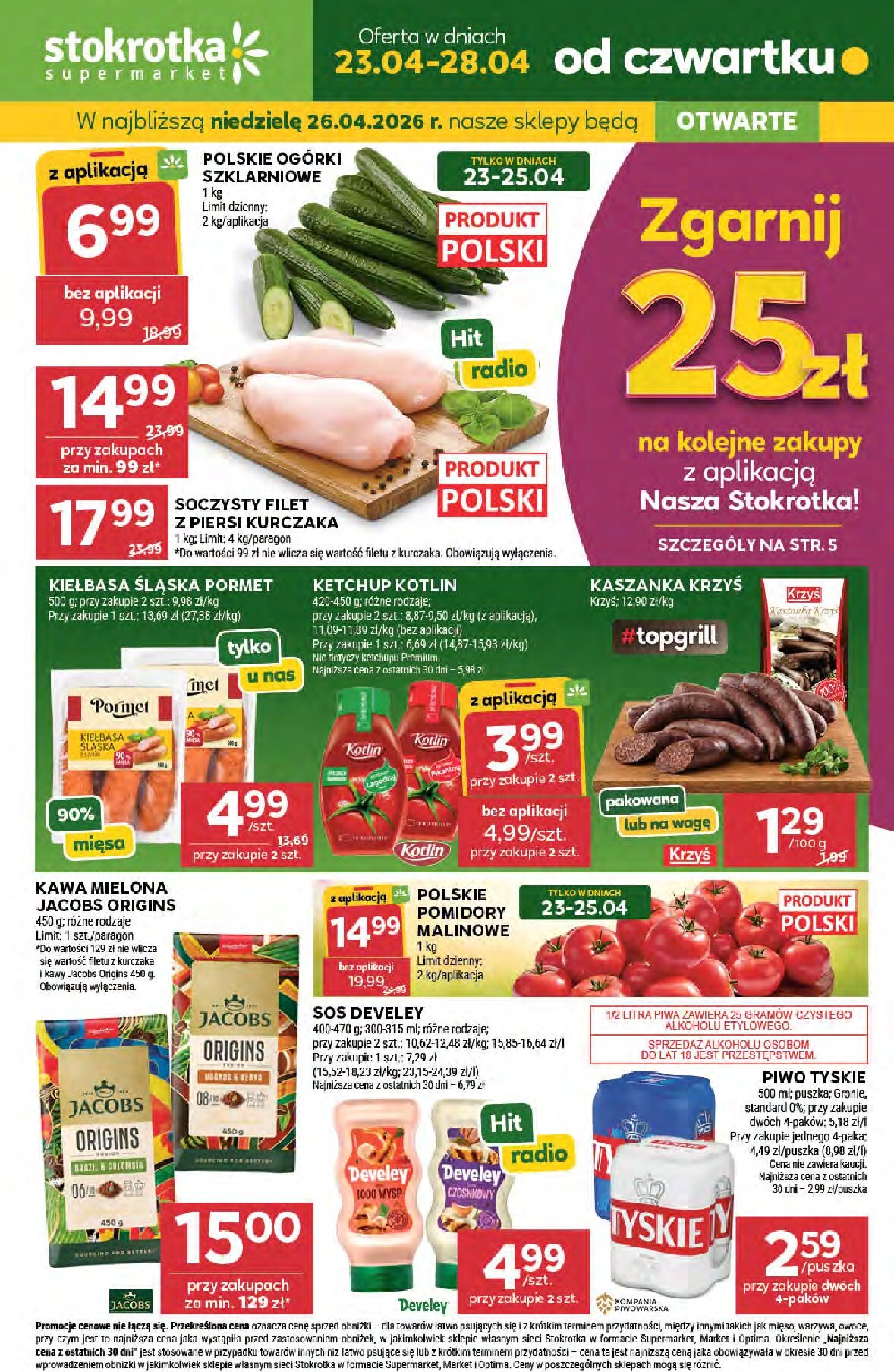 stokrotka - Nowa gazetka Stokrotka - Supermarket ważna od 23.04.2026 do 28.04.2026