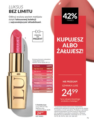 avon - Avon gazetka ważna od 01.05. - 31.05. - page: 71 avon - Avon gazetka ważna od 01.05. - 31.05. - page: 71