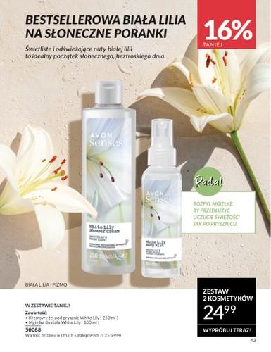 avon - Gazetka Avon - Wakacyjne inspiracje ważna od 01.07. - 31.07. - page: 43