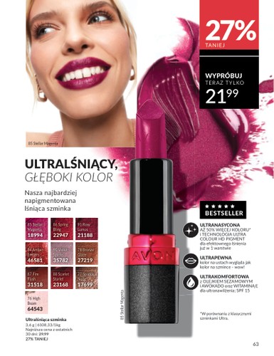 avon - Gazetka Avon ważna od 01.08. - 31.08. - page: 63