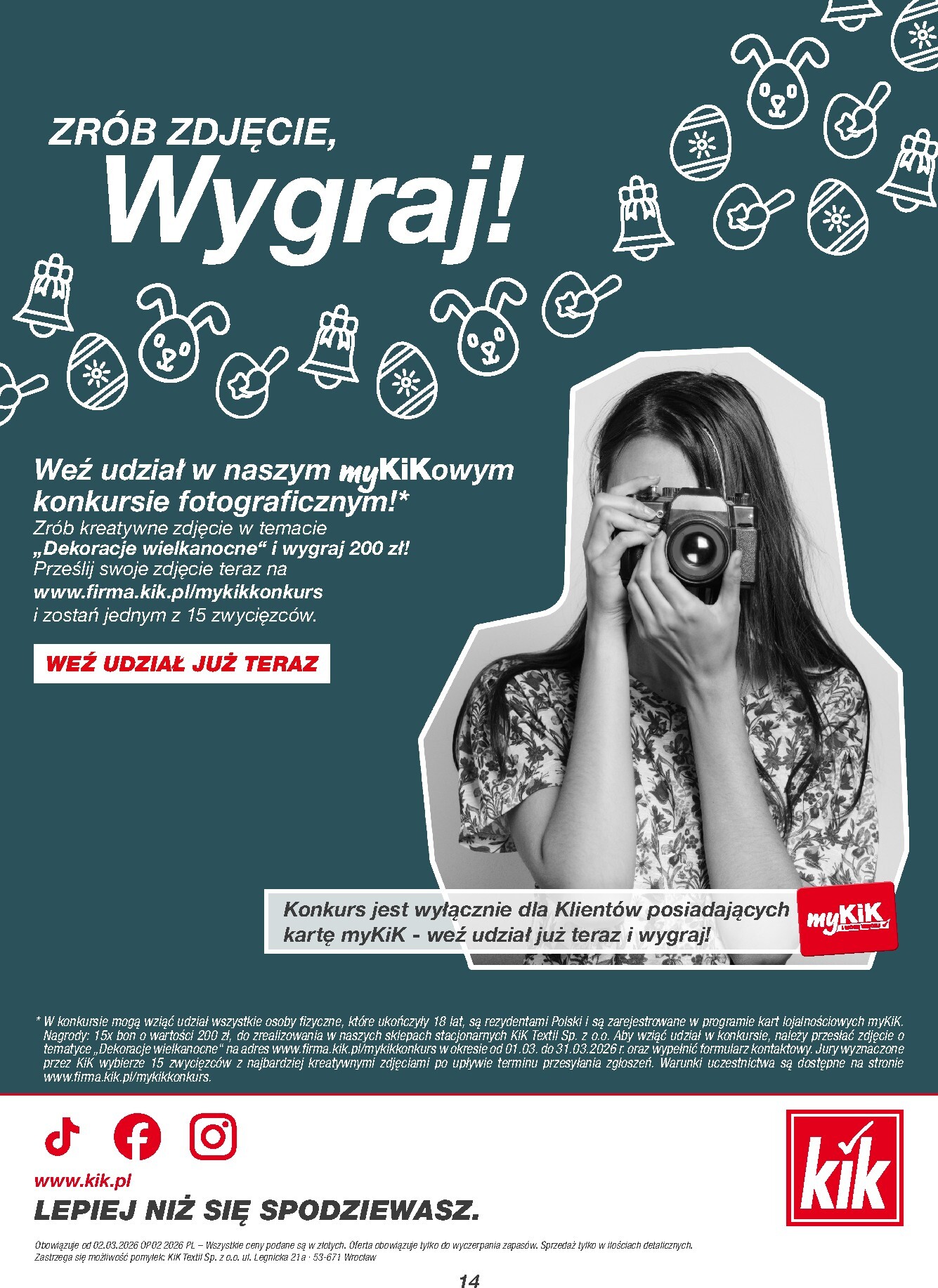 kik - Gazetka KiK - ważna od 02.03.2026 do 29.03.2026 - page: 14