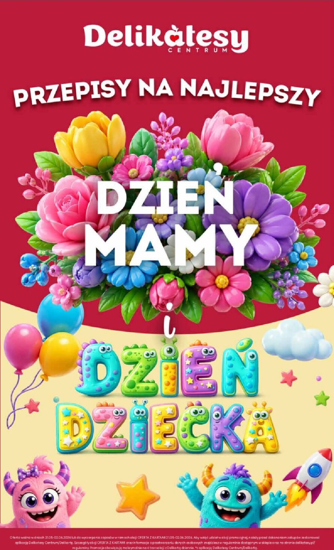 delikatesy-centrum - Aktualna gazetka Delikatesy Centrum - Katalog Dzień Mamy i Dzień Dziecka ważna od 21.05.2026 do 02.06.2026