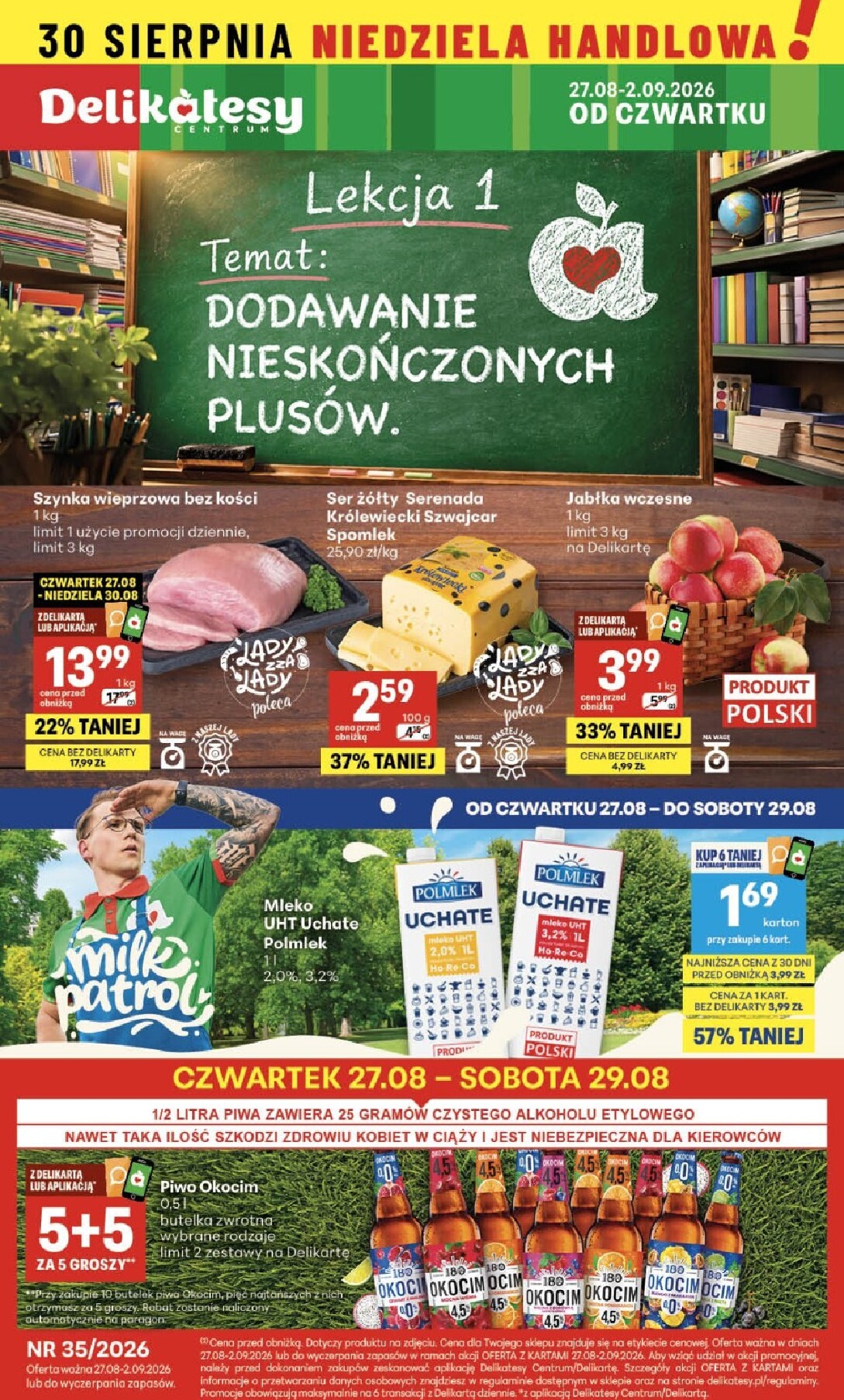 delikatesy-centrum - Nowa gazetka Delikatesy Centrum ważna od 27.08.2026 do 02.09.2026