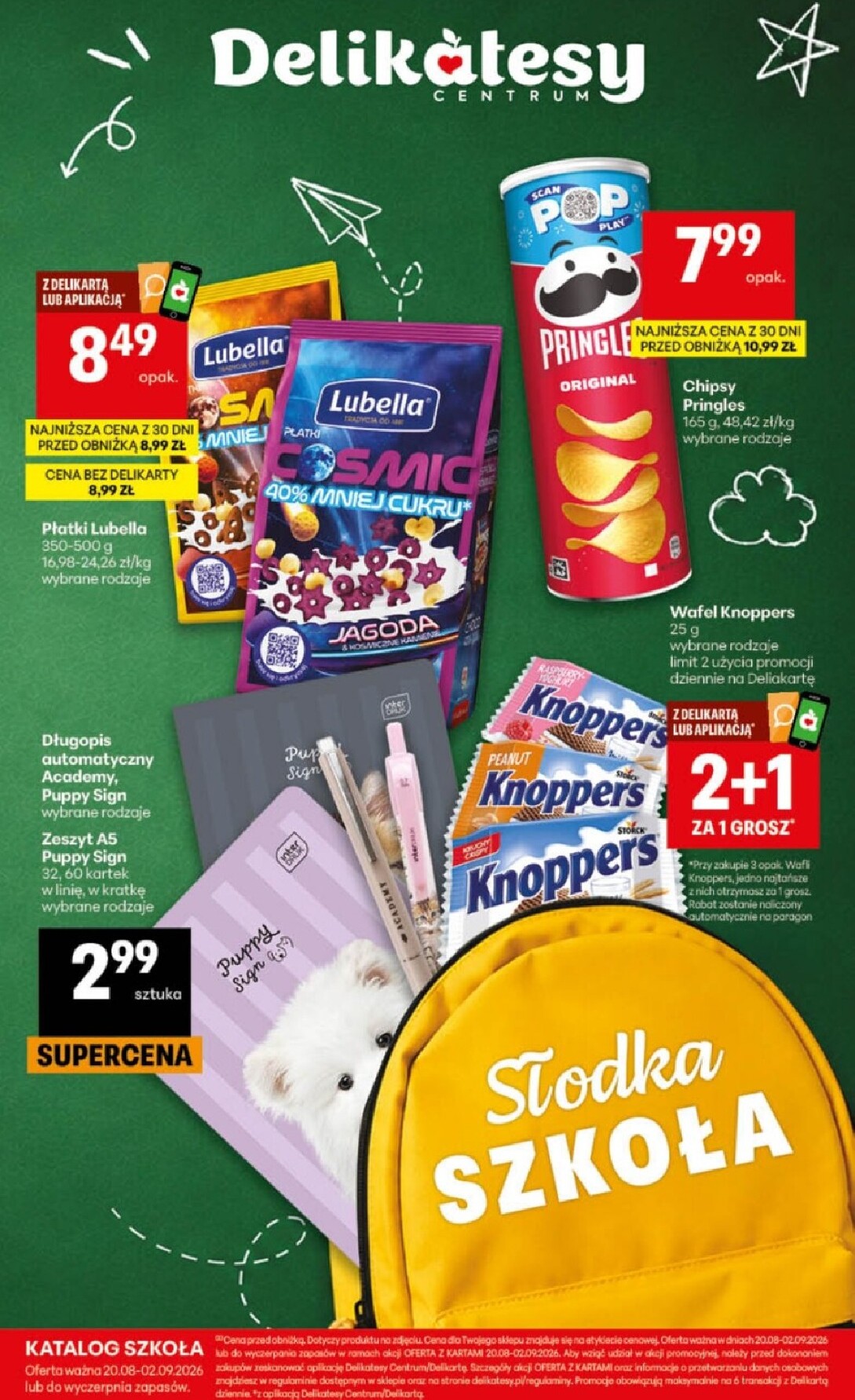 delikatesy-centrum - Aktualna gazetka Delikatesy Centrum - Katalog Szkoła ważna od 20.08.2026 do 02.09.2026